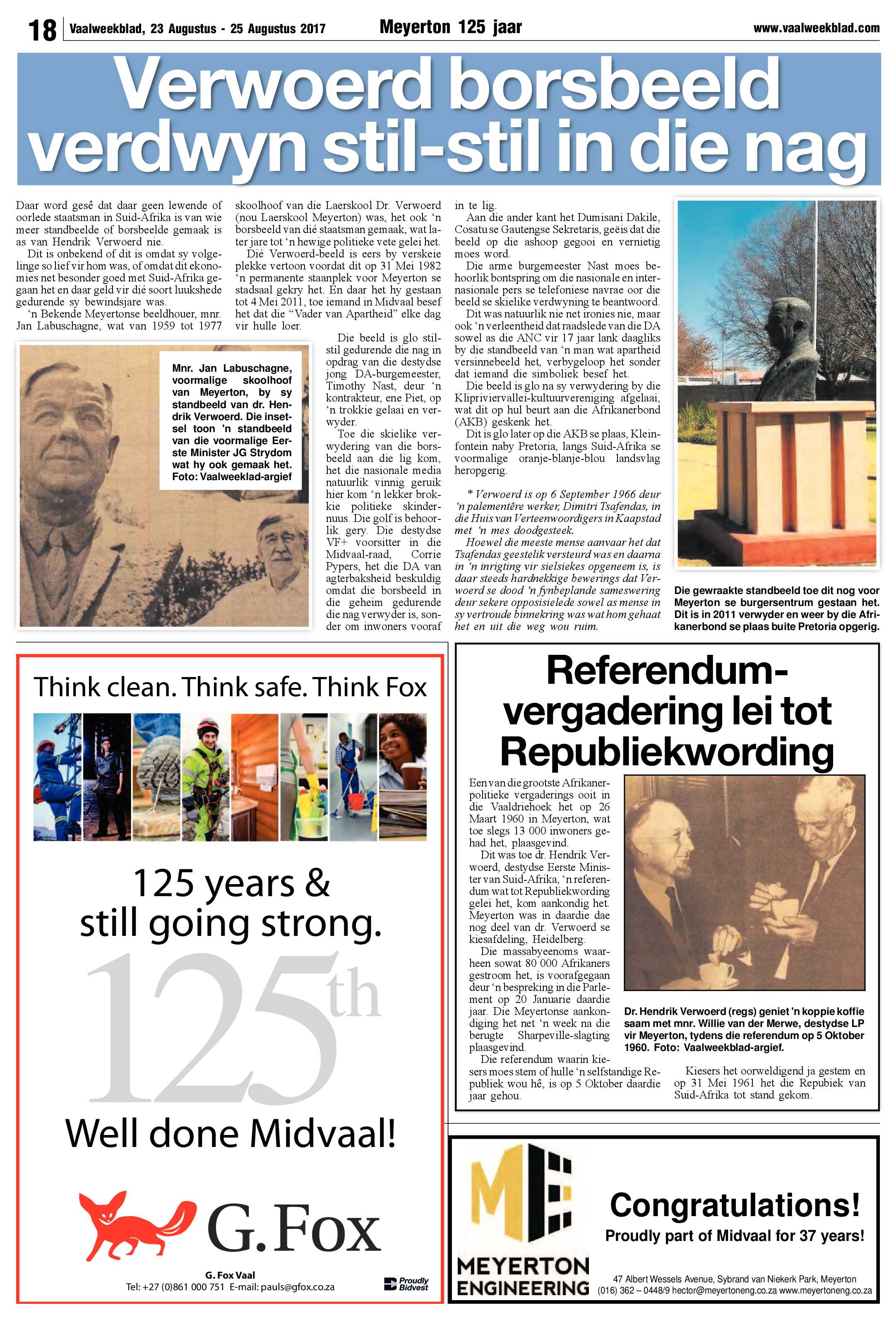 Vaalweekblad 23 – 25 Augustus 2017 page 18