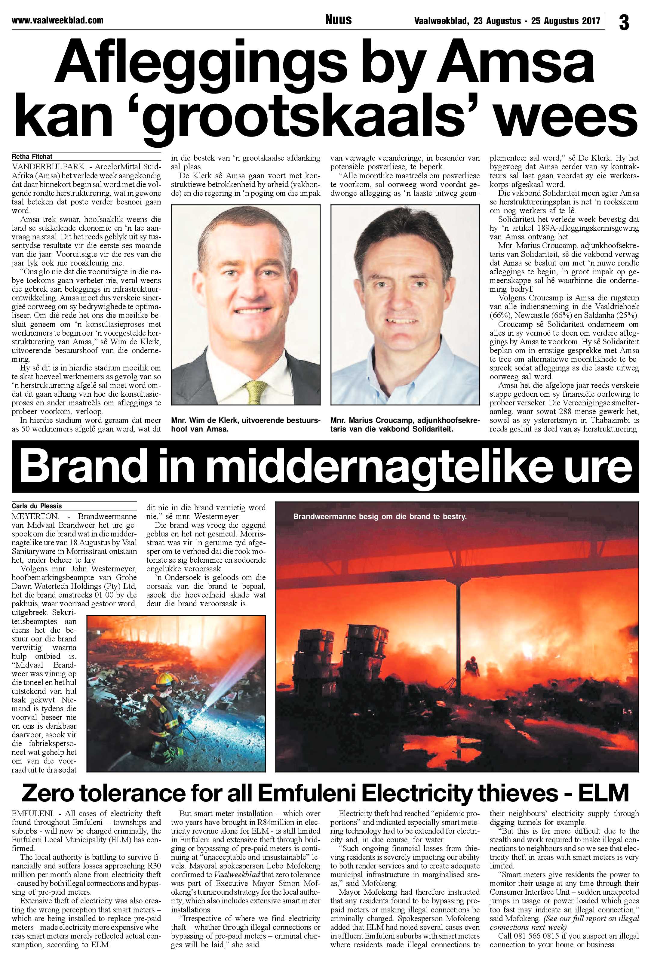 Vaalweekblad 23 – 25 Augustus 2017 page 3
