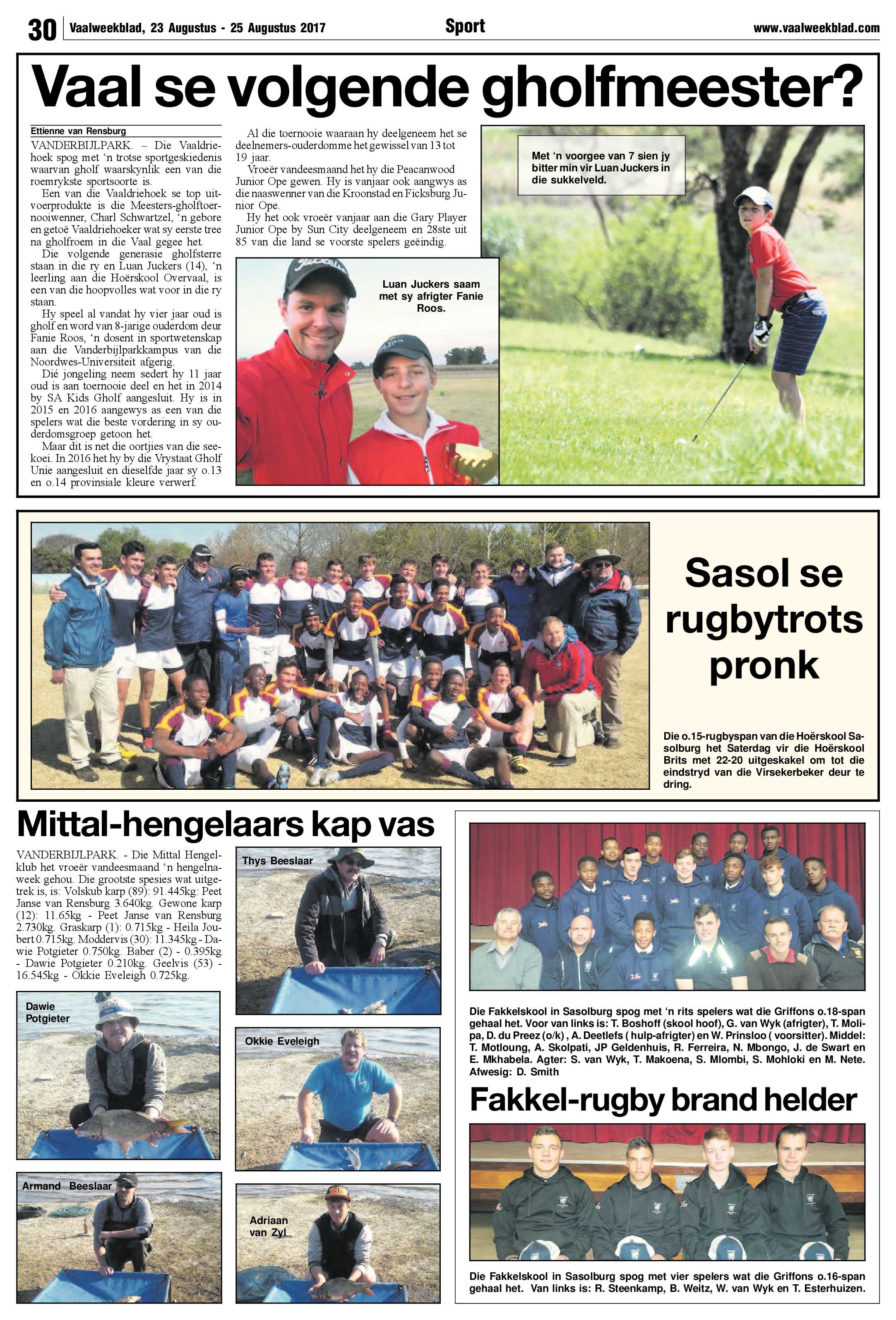 Vaalweekblad 23 – 25 Augustus 2017 page 30