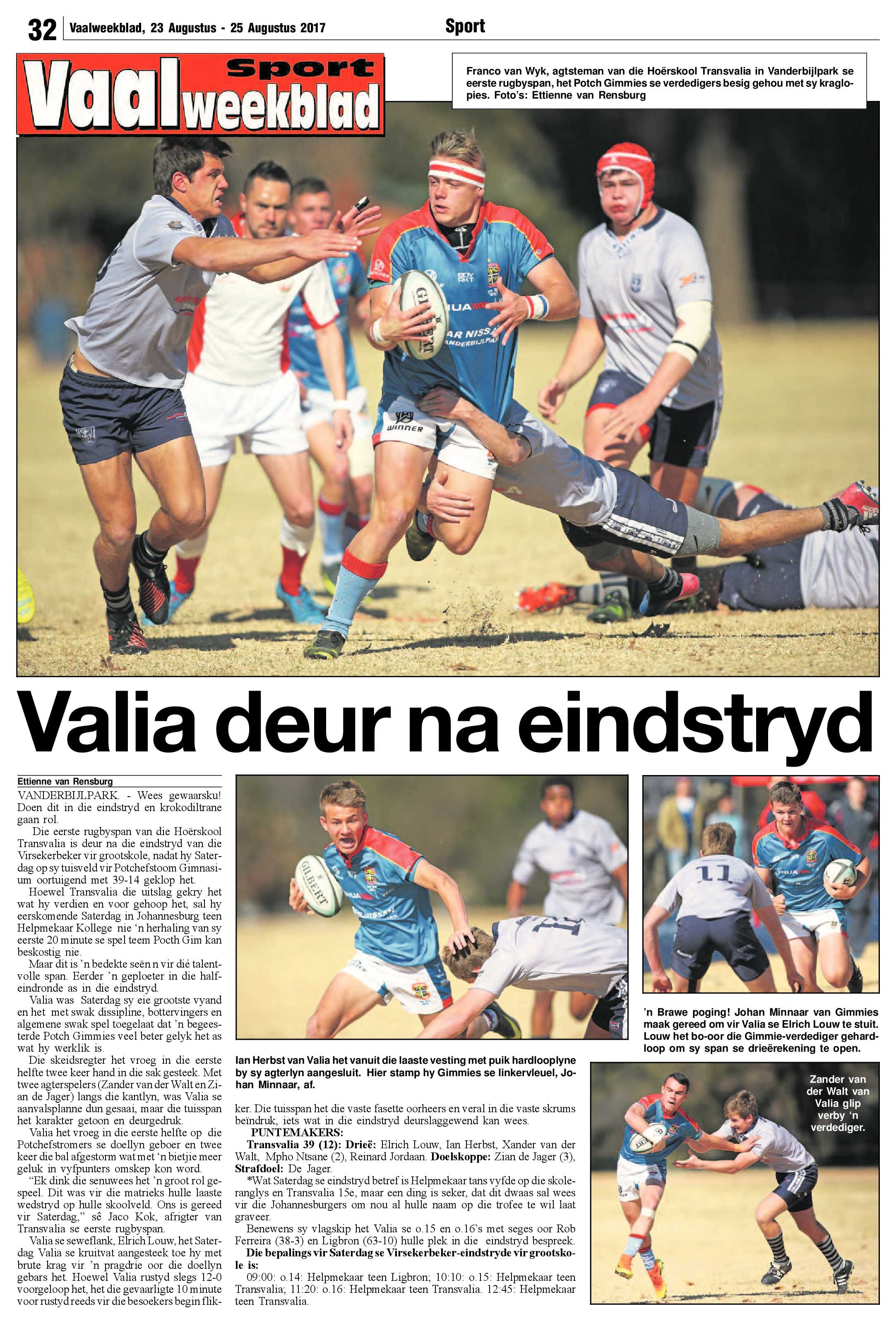 Vaalweekblad 23 – 25 Augustus 2017 page 32