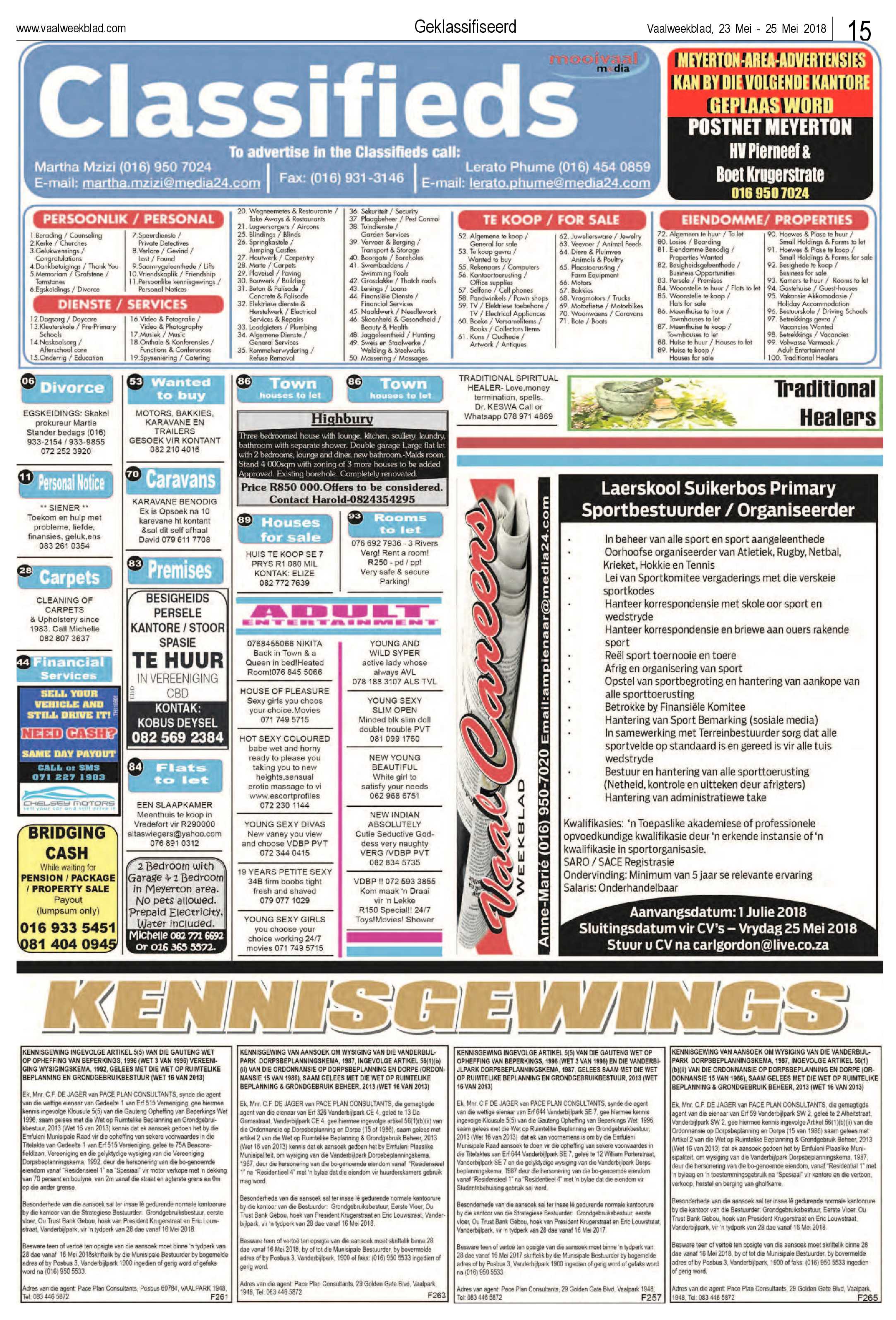 Vaalweekblad 23 – 25 Mei 2018 page 15
