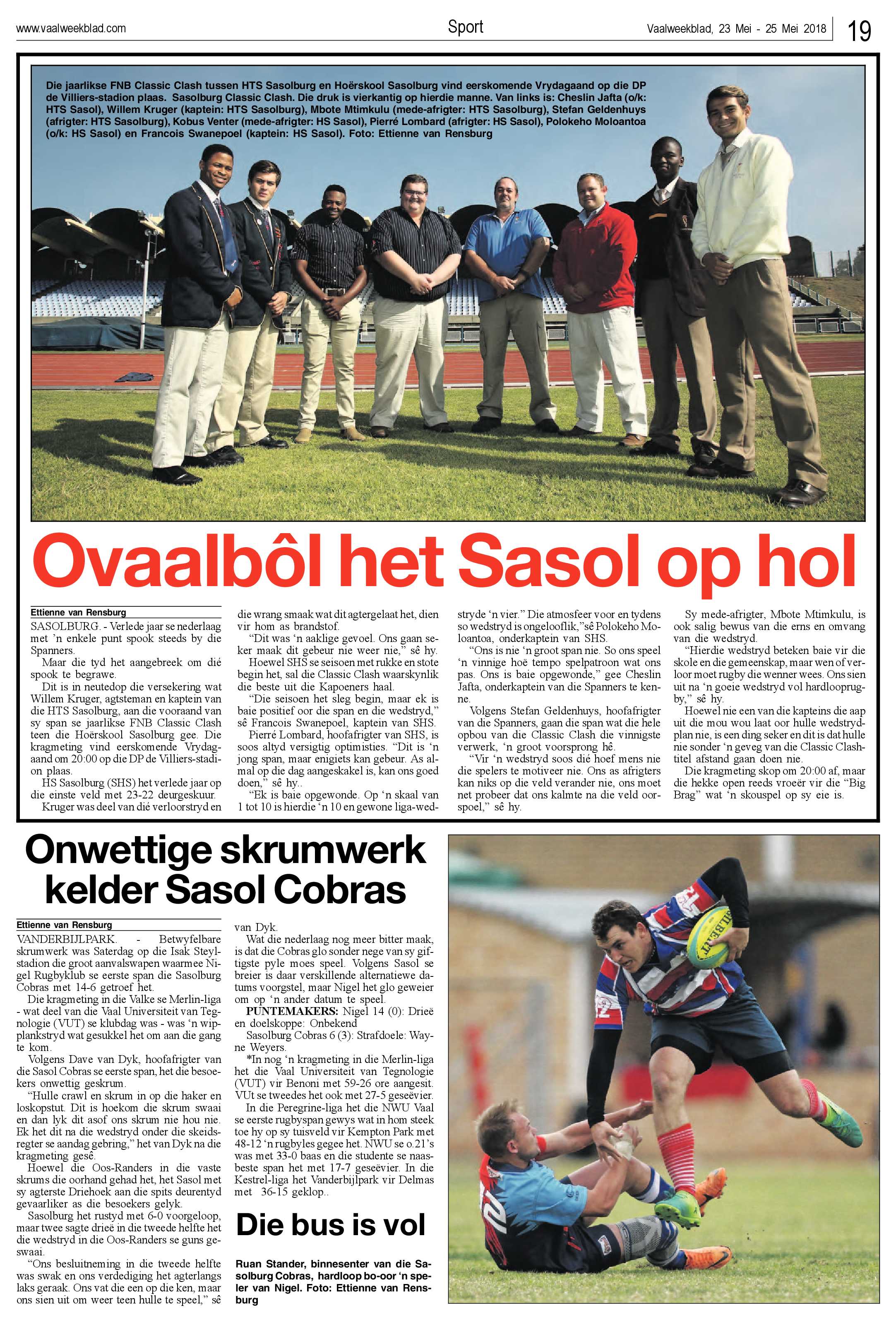Vaalweekblad 23 – 25 Mei 2018 page 19