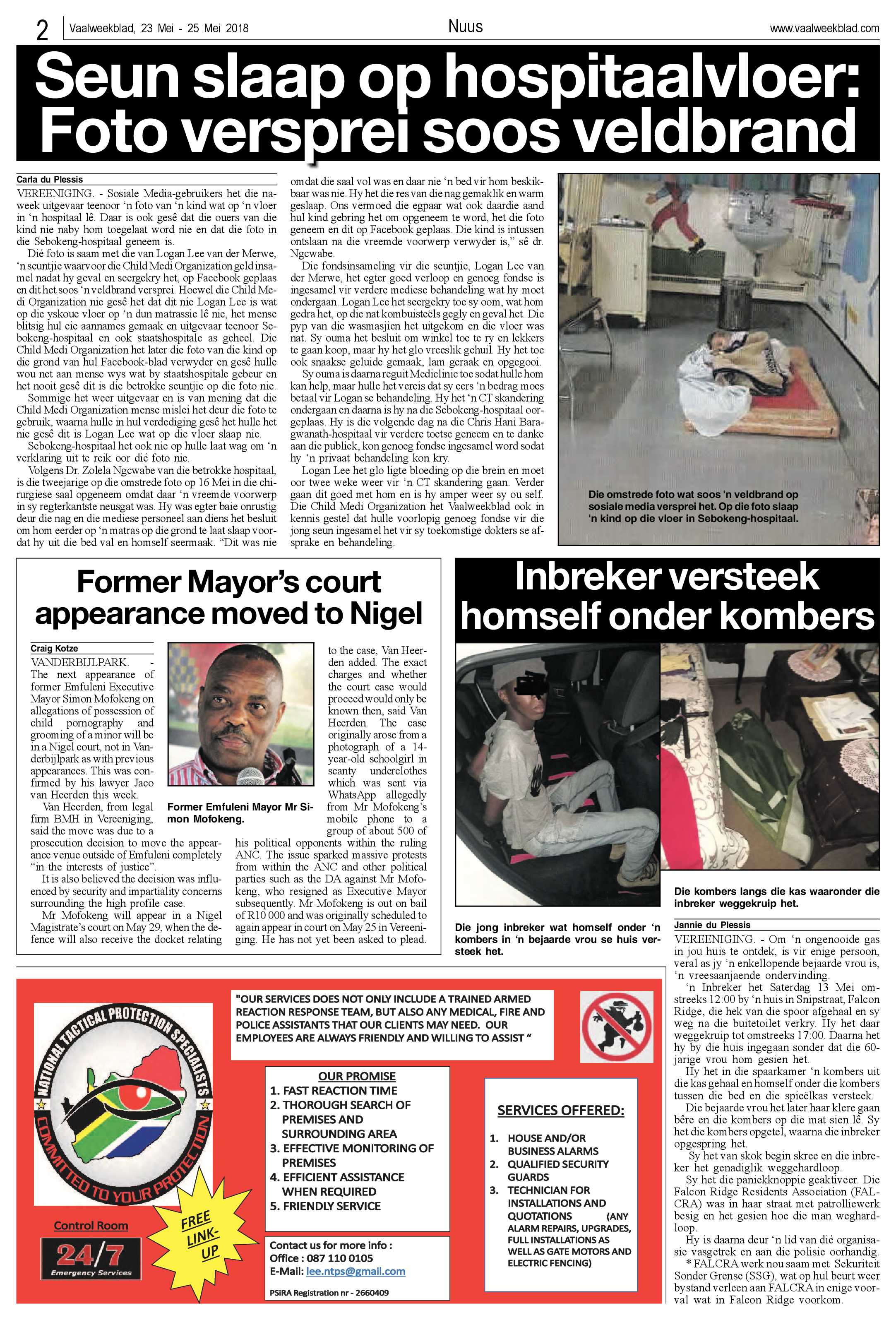 Vaalweekblad 23 – 25 Mei 2018 page 2