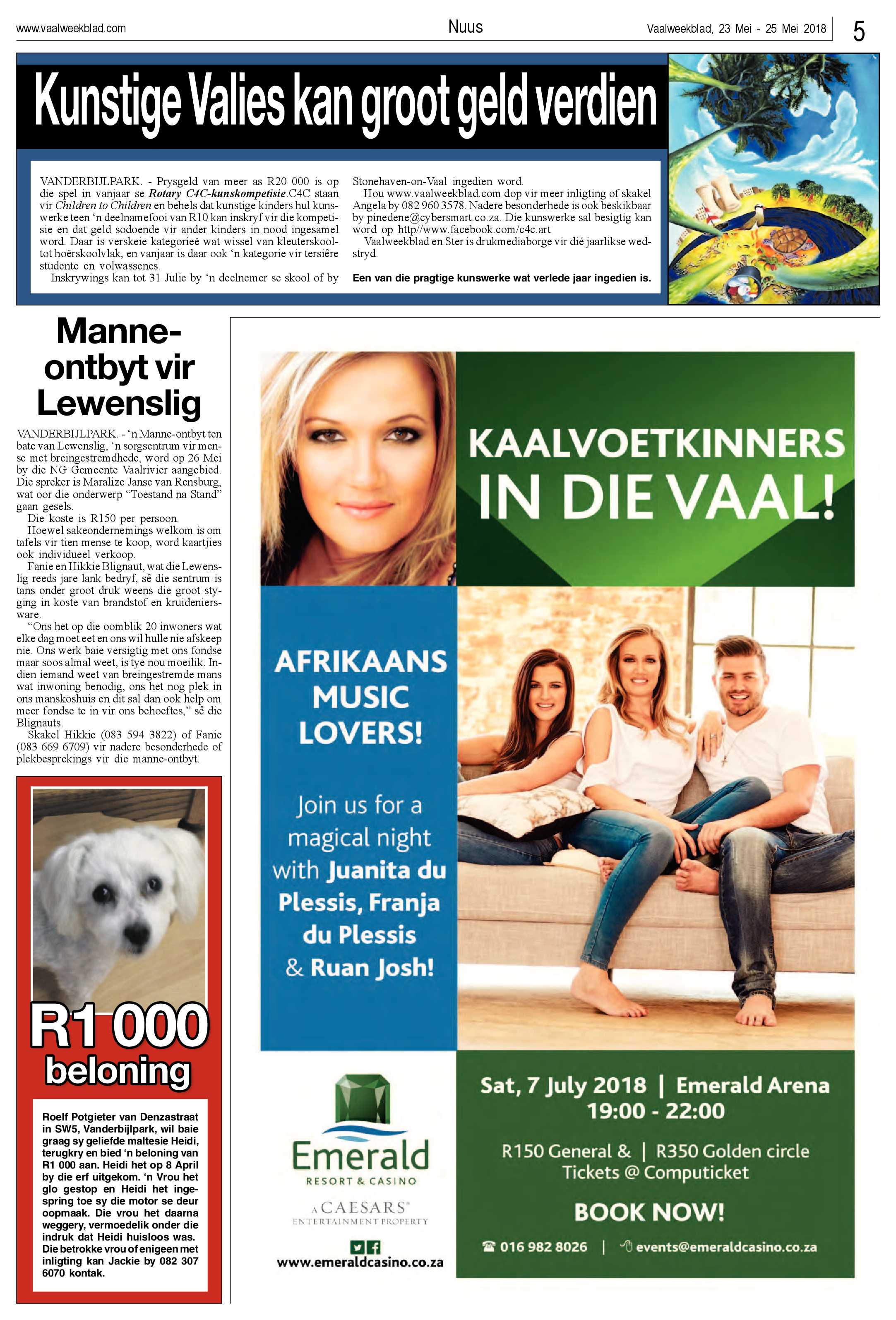 Vaalweekblad 23 – 25 Mei 2018 page 5