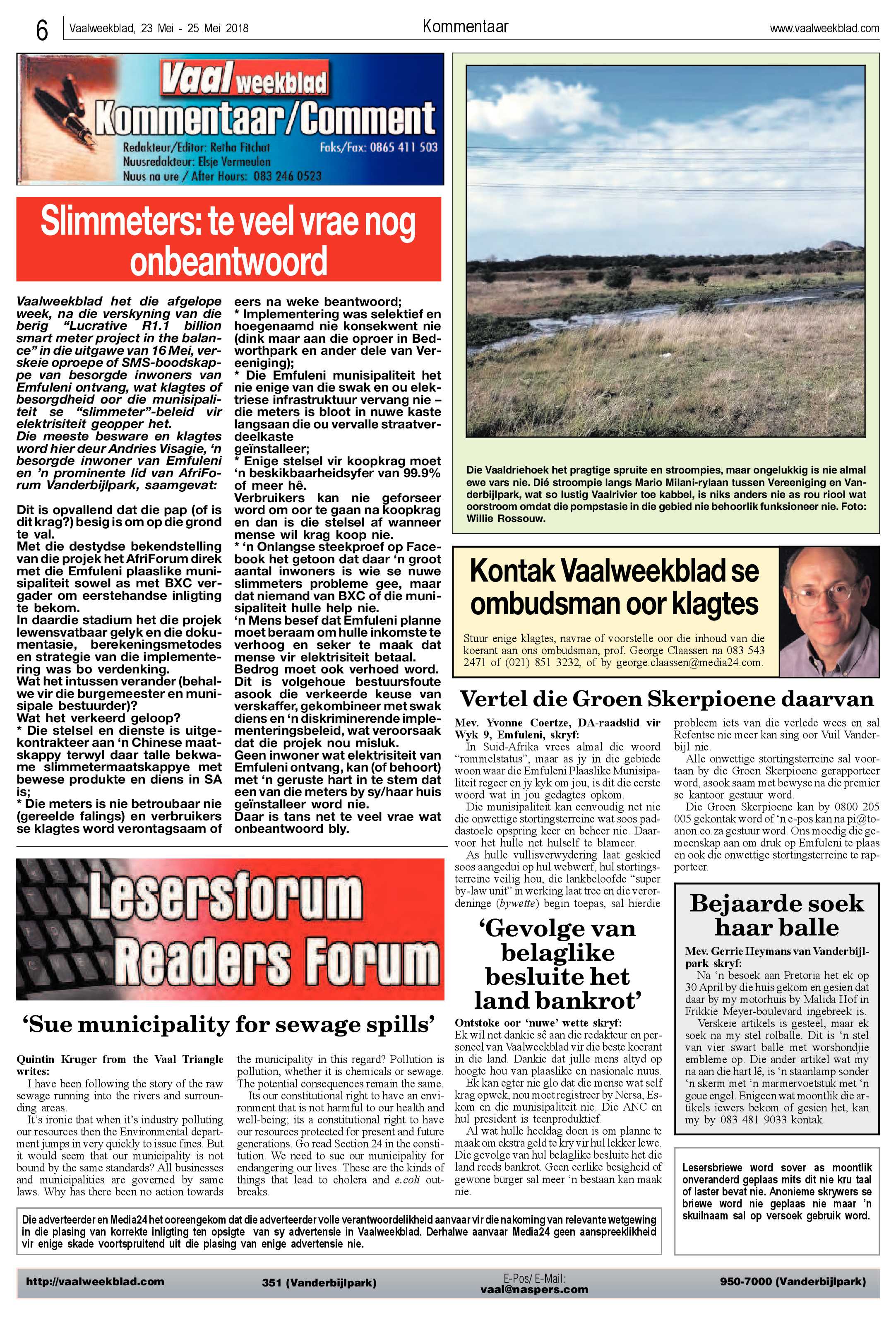 Vaalweekblad 23 – 25 Mei 2018 page 6