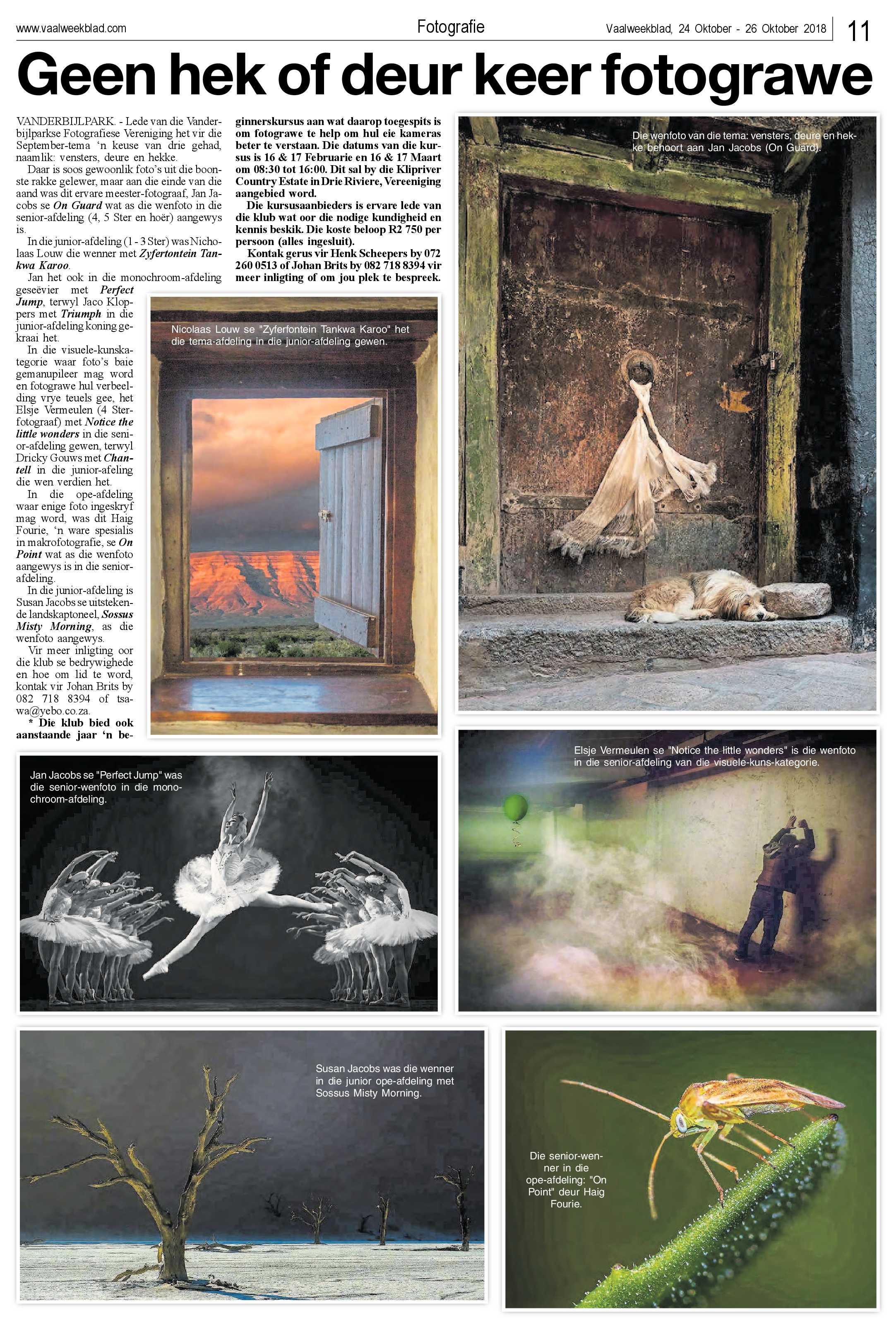 Vaalweekblad 23 – 26 Oktober 2018 page 10