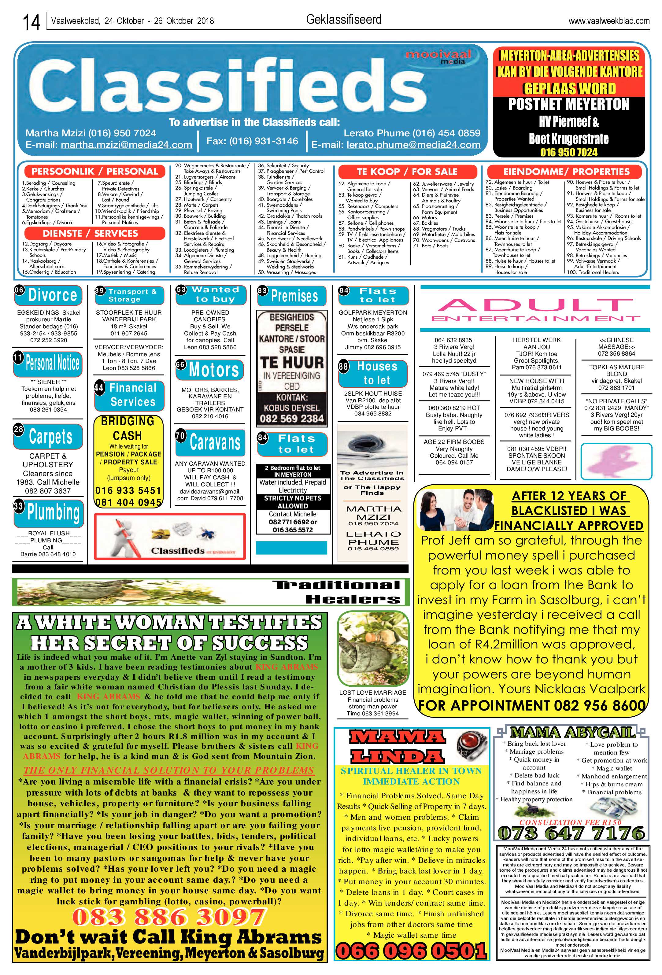 Vaalweekblad 23 – 26 Oktober 2018 page 13