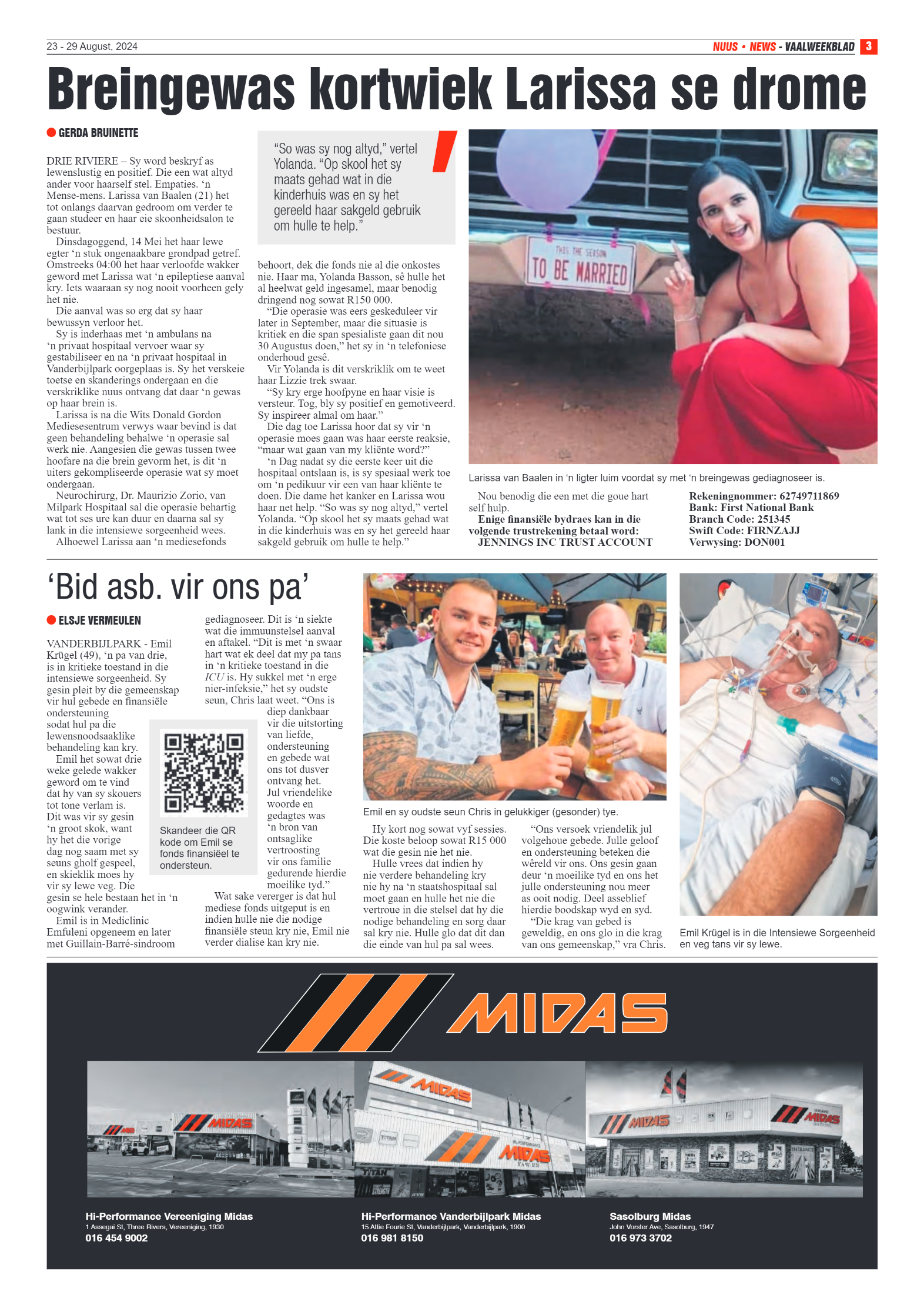 Vaalweekblad 23 – 29 August, 2024 page 3