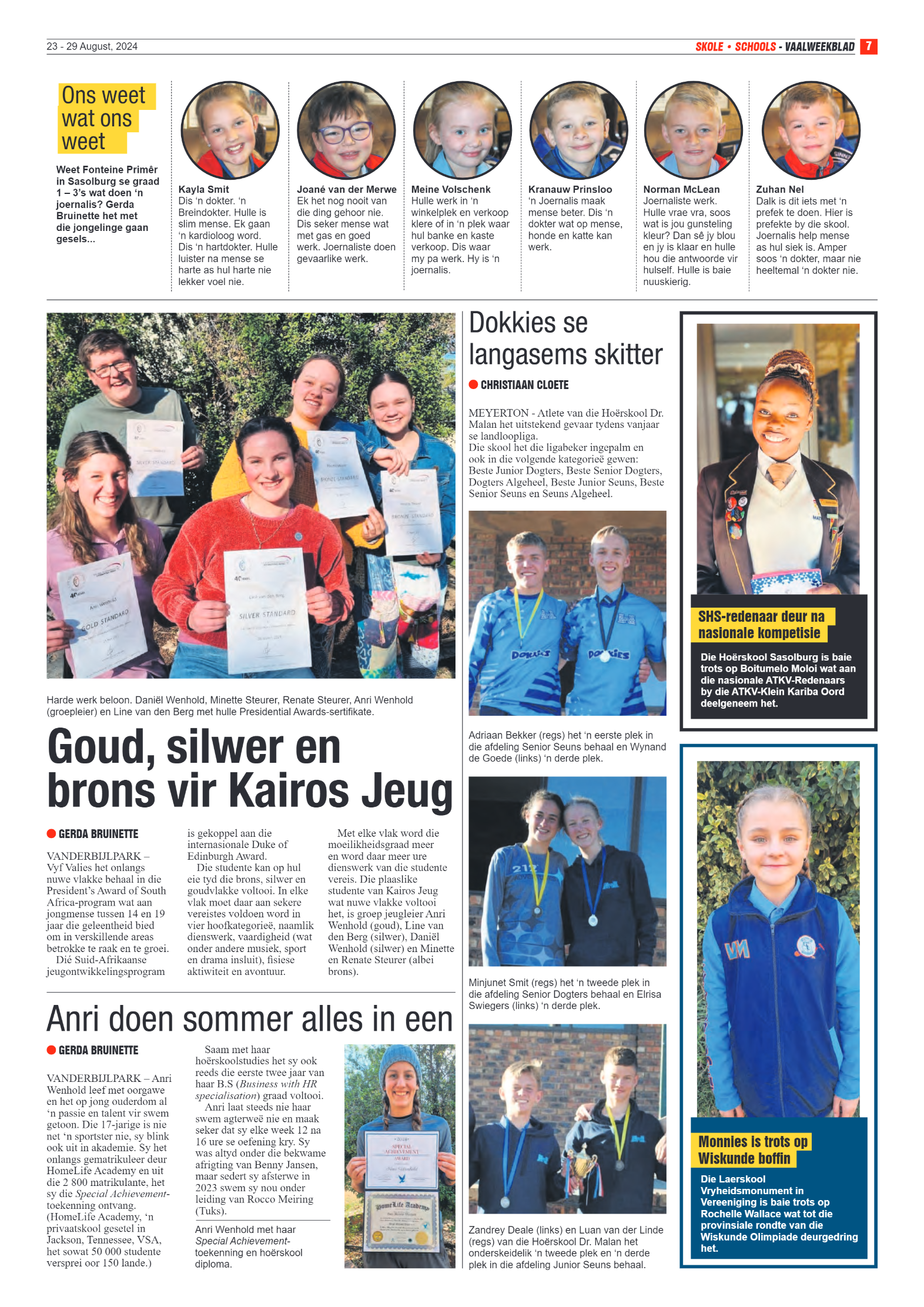 Vaalweekblad 23 – 29 August, 2024 page 7