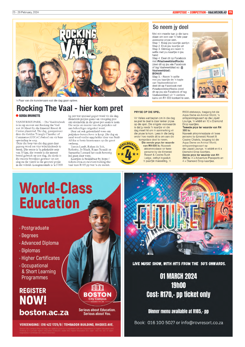 Vaalweekblad – 23 – 29 February, 2024 page 15