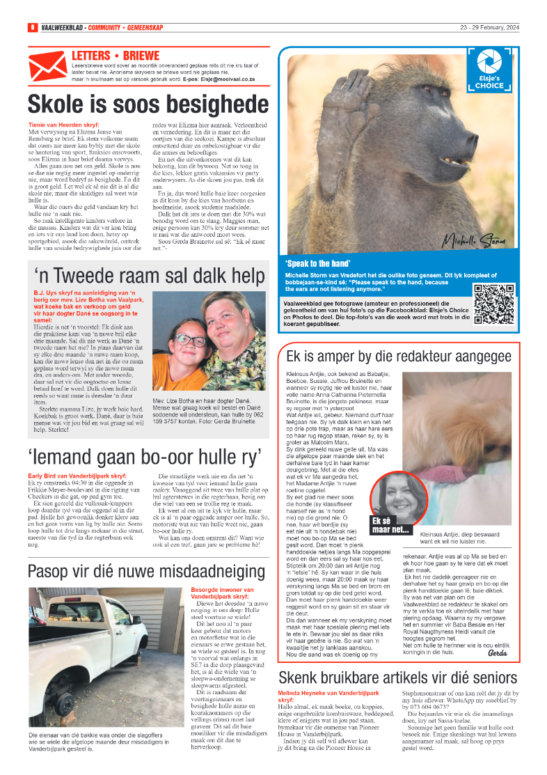 Vaalweekblad – 23 – 29 February, 2024 page 6