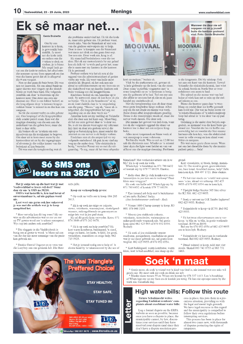 Vaalweekblad, 23 – 29 Junie, 2023 page 10