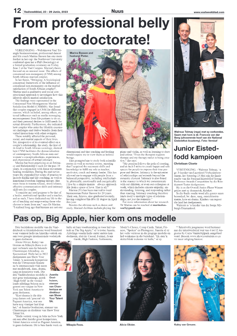 Vaalweekblad, 23 – 29 Junie, 2023 page 12