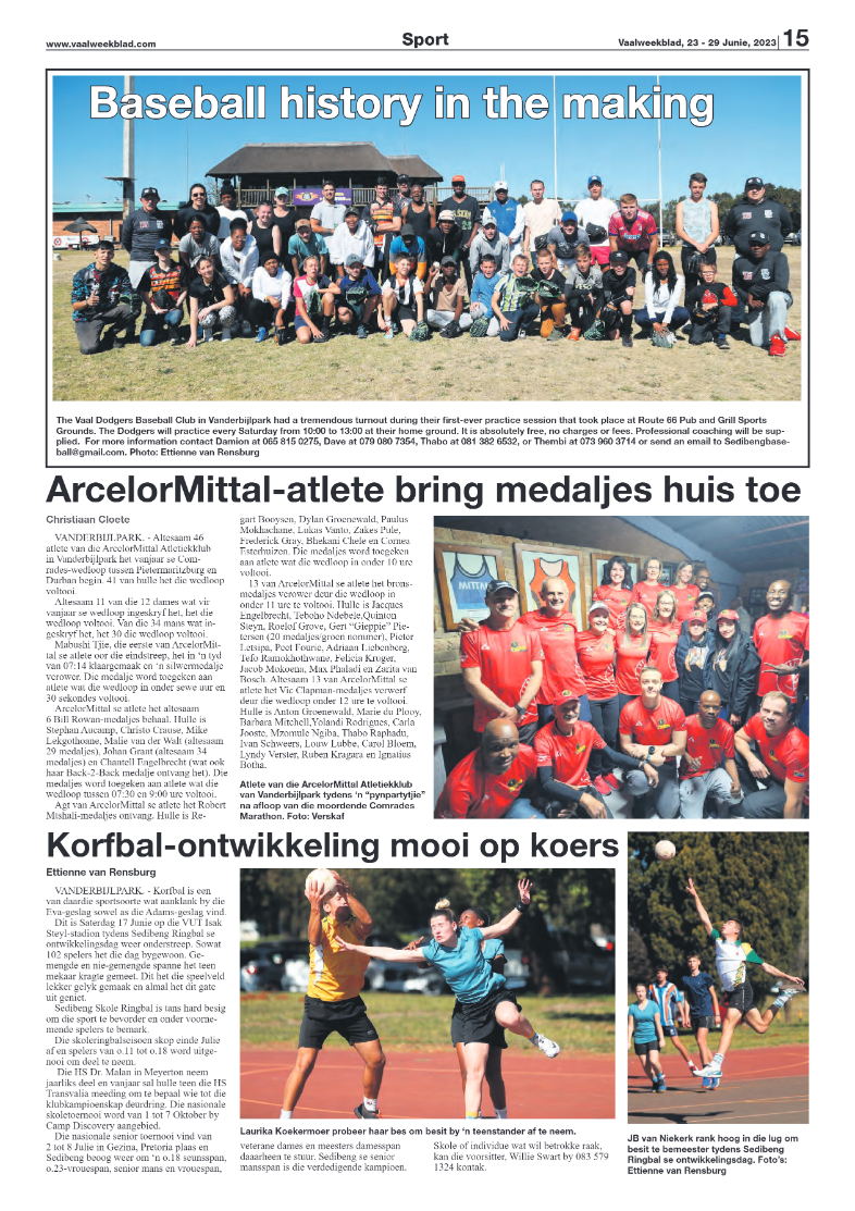 Vaalweekblad, 23 – 29 Junie, 2023 page 15