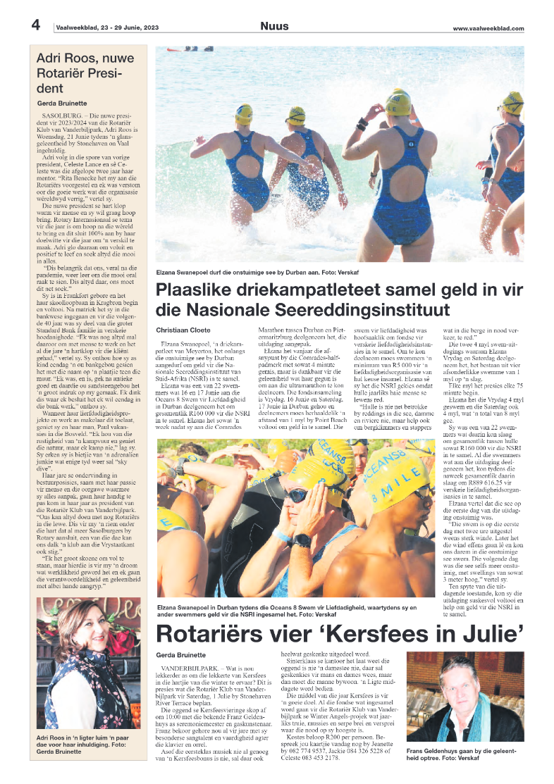Vaalweekblad, 23 – 29 Junie, 2023 page 4