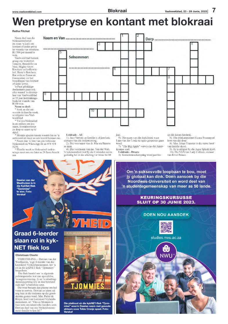 Vaalweekblad, 23 – 29 Junie, 2023 page 7
