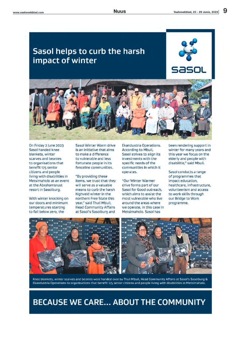 Vaalweekblad, 23 – 29 Junie, 2023 page 9