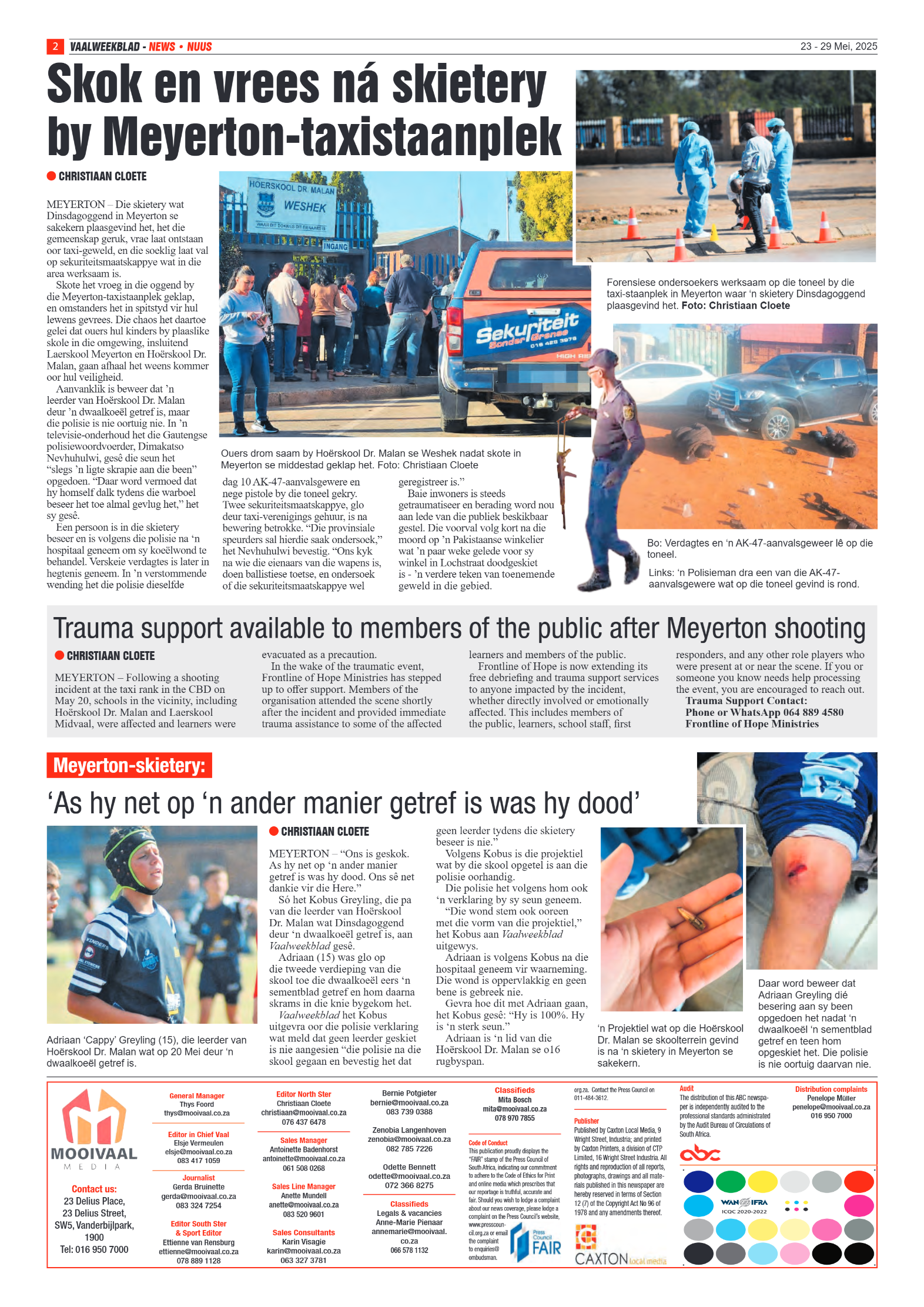 Vaalweekblad 23 – 29 Mei, 2025 page 2