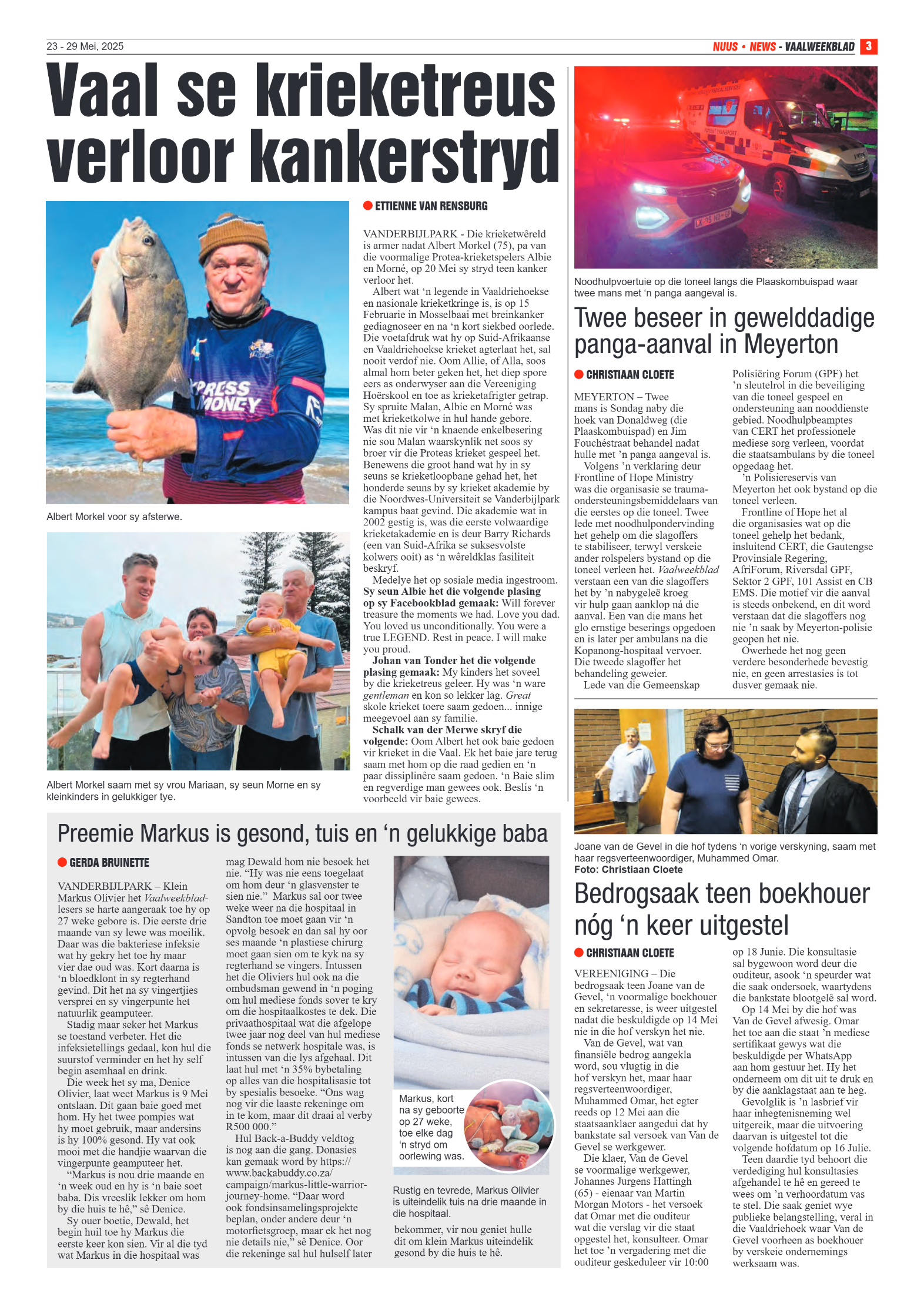 Vaalweekblad 23 – 29 Mei, 2025 page 3