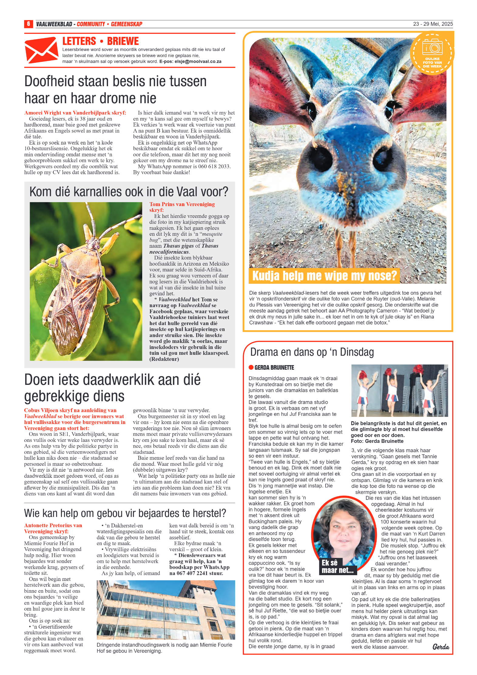 Vaalweekblad 23 – 29 Mei, 2025 page 6