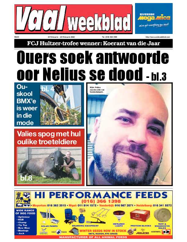 Vaalweekblad 23 Februarie – 25 Februarie 2022 page 1
