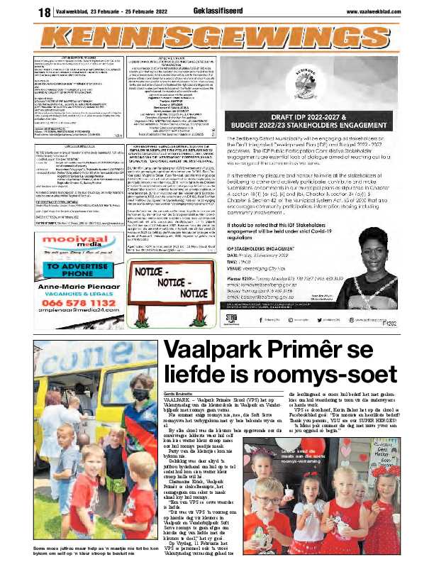 Vaalweekblad 23 Februarie – 25 Februarie 2022 page 20