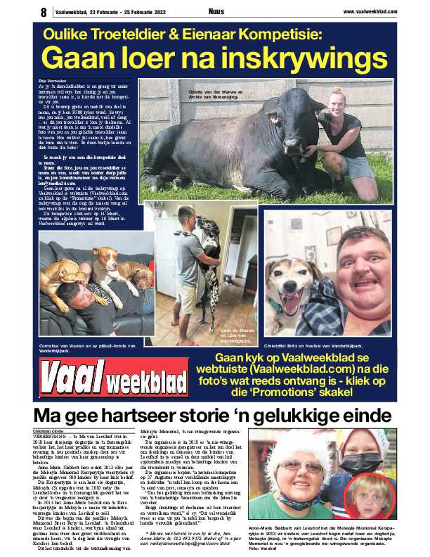 Vaalweekblad 23 Februarie – 25 Februarie 2022 page 8