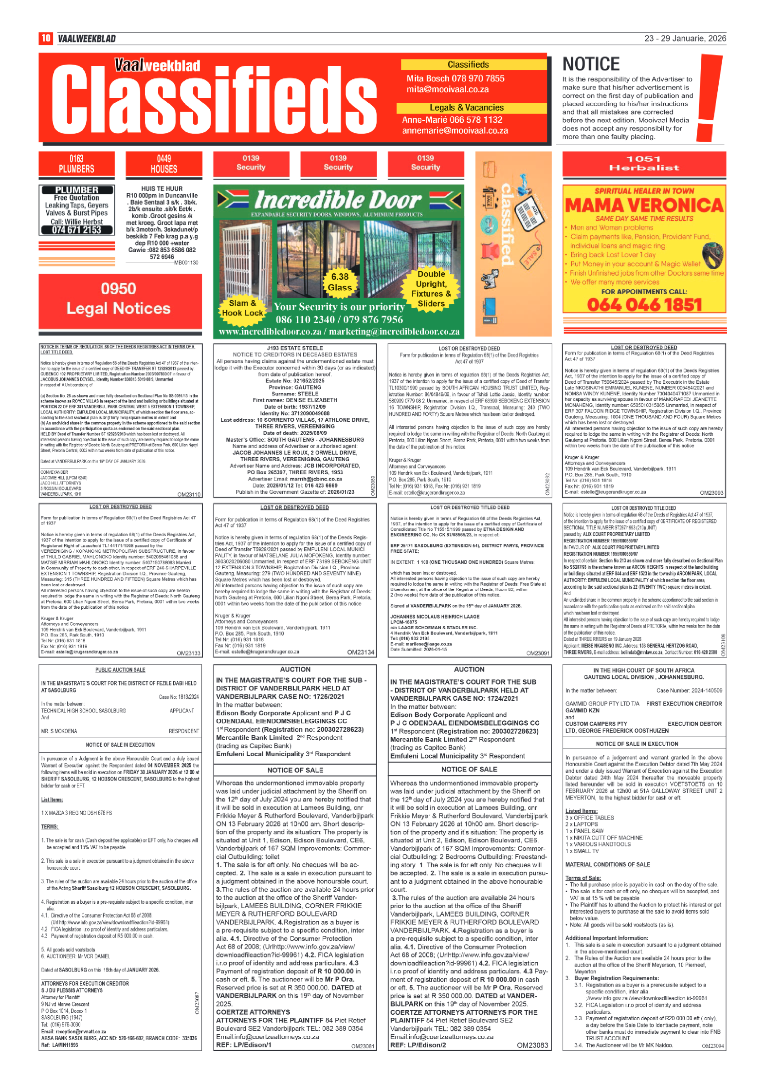 Vaalweekblad 23 Januarie 2026 page 10