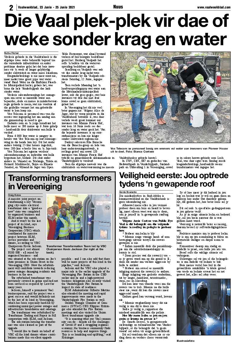 Vaalweekblad 23 Junie – 25 Junie 2021 page 2