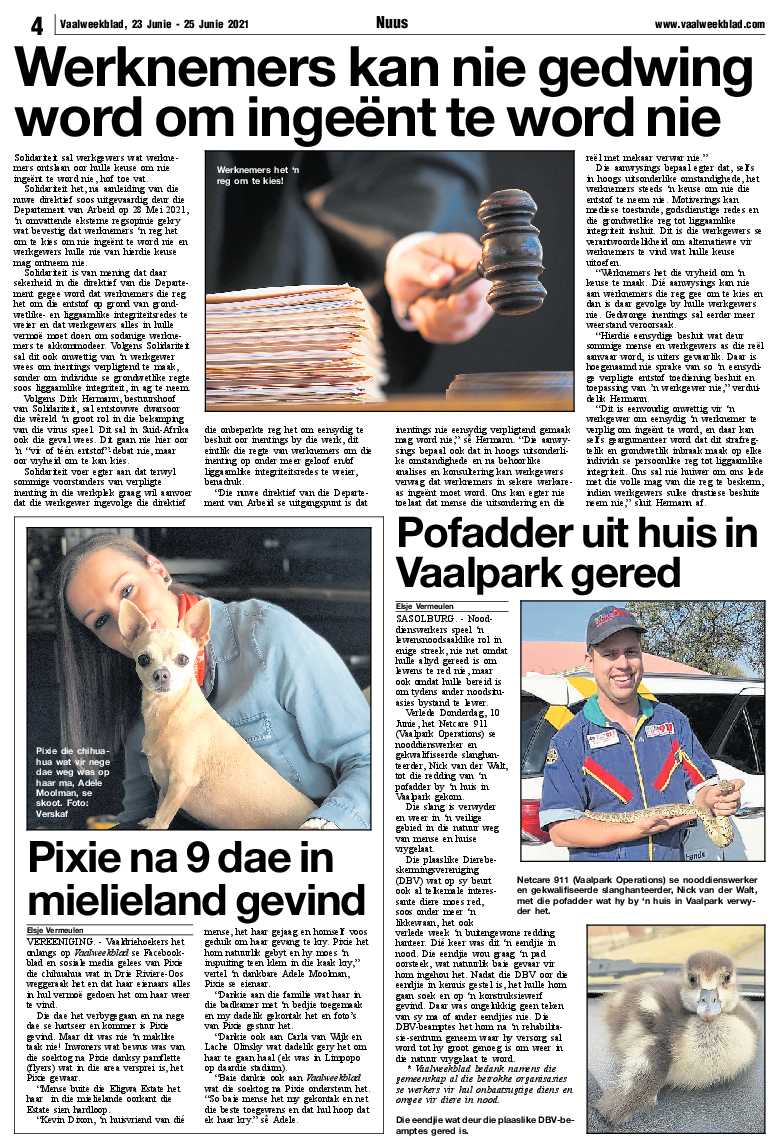 Vaalweekblad 23 Junie – 25 Junie 2021 page 4