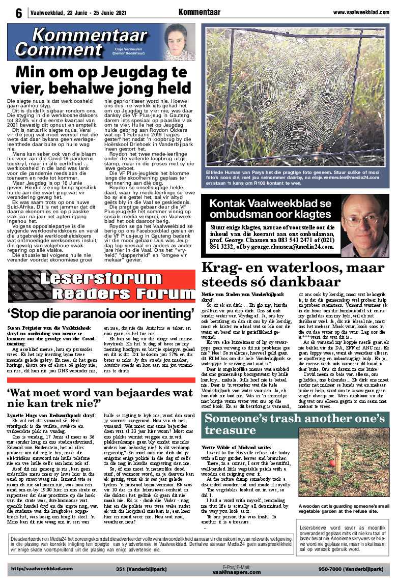 Vaalweekblad 23 Junie – 25 Junie 2021 page 6
