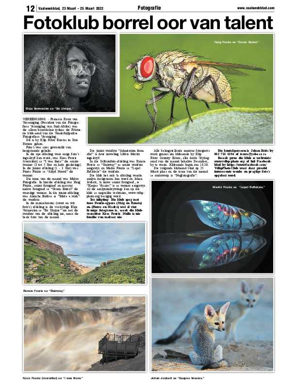 Vaalweekblad, 23 Maart – 25 Maart 2022 page 12