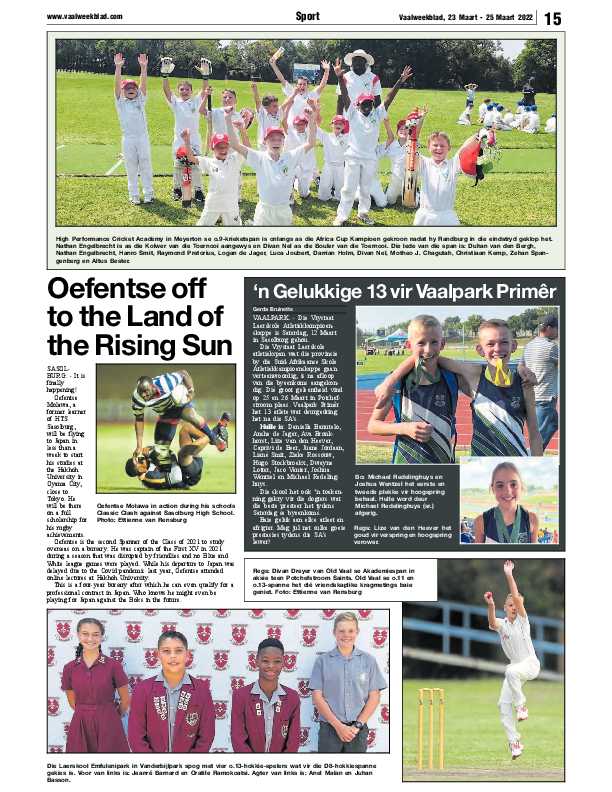Vaalweekblad, 23 Maart – 25 Maart 2022 page 15