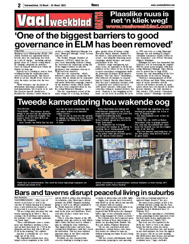 Vaalweekblad, 23 Maart – 25 Maart 2022 page 2
