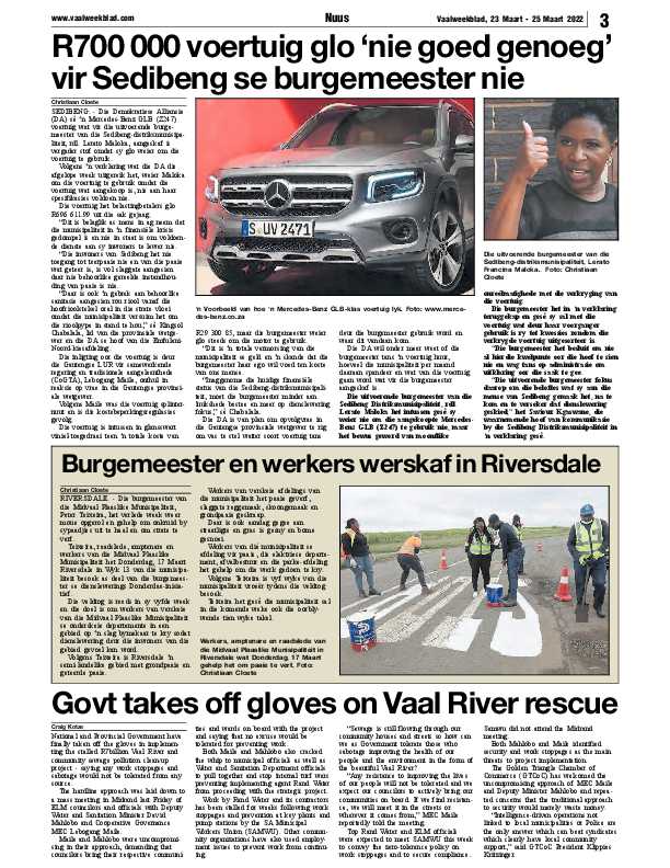 Vaalweekblad, 23 Maart – 25 Maart 2022 page 3