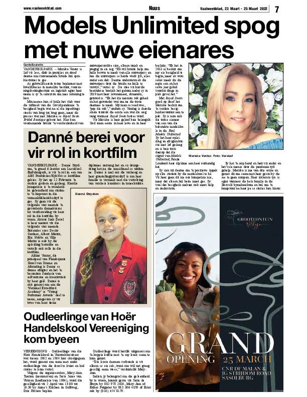 Vaalweekblad, 23 Maart – 25 Maart 2022 page 7