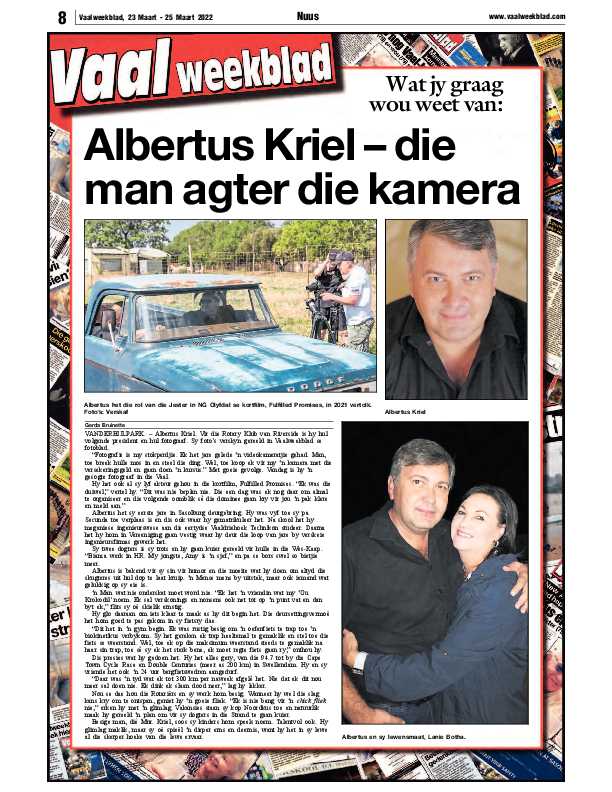 Vaalweekblad, 23 Maart – 25 Maart 2022 page 8