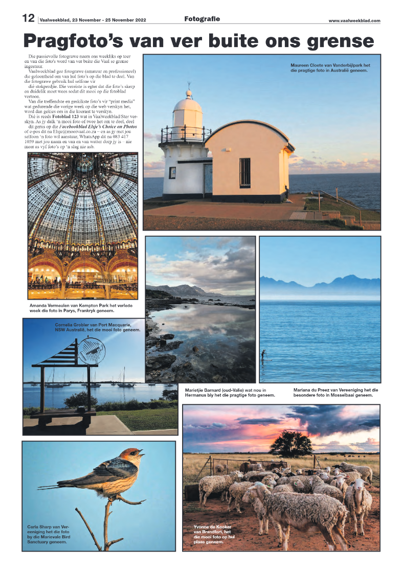 Vaalweekblad, 23 November – 25 November 2022 page 12