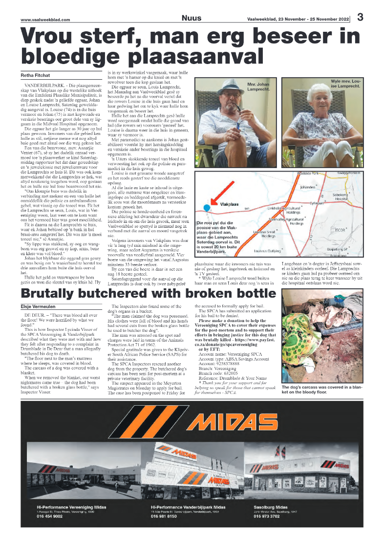 Vaalweekblad, 23 November – 25 November 2022 page 3
