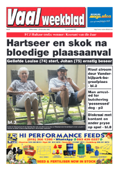 Vaalweekblad, 23 November – 25 November 2022
