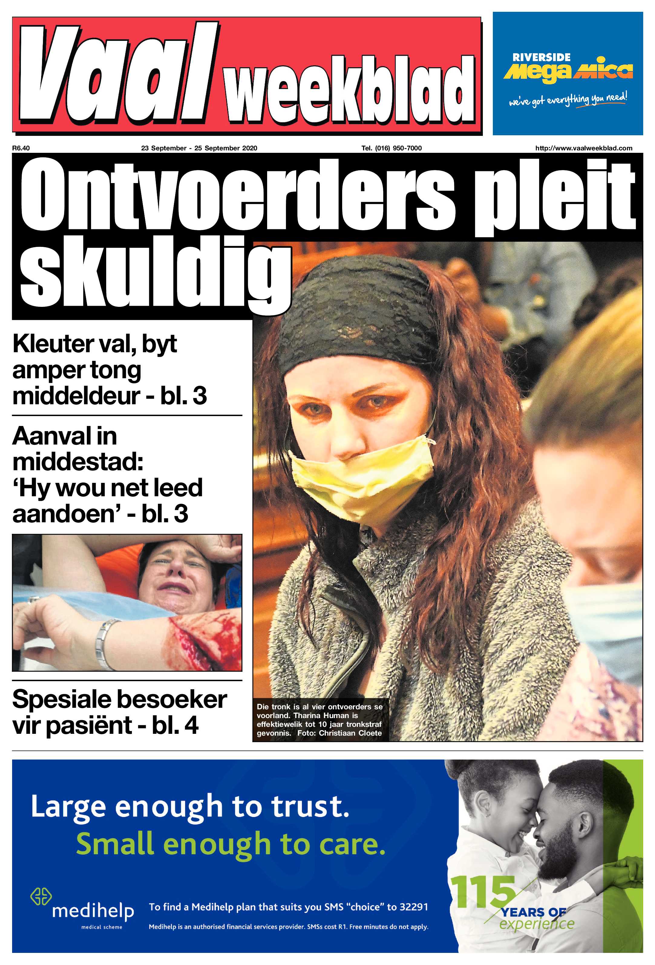 Vaalweekblad 23 September – 25 September 2020 page 1