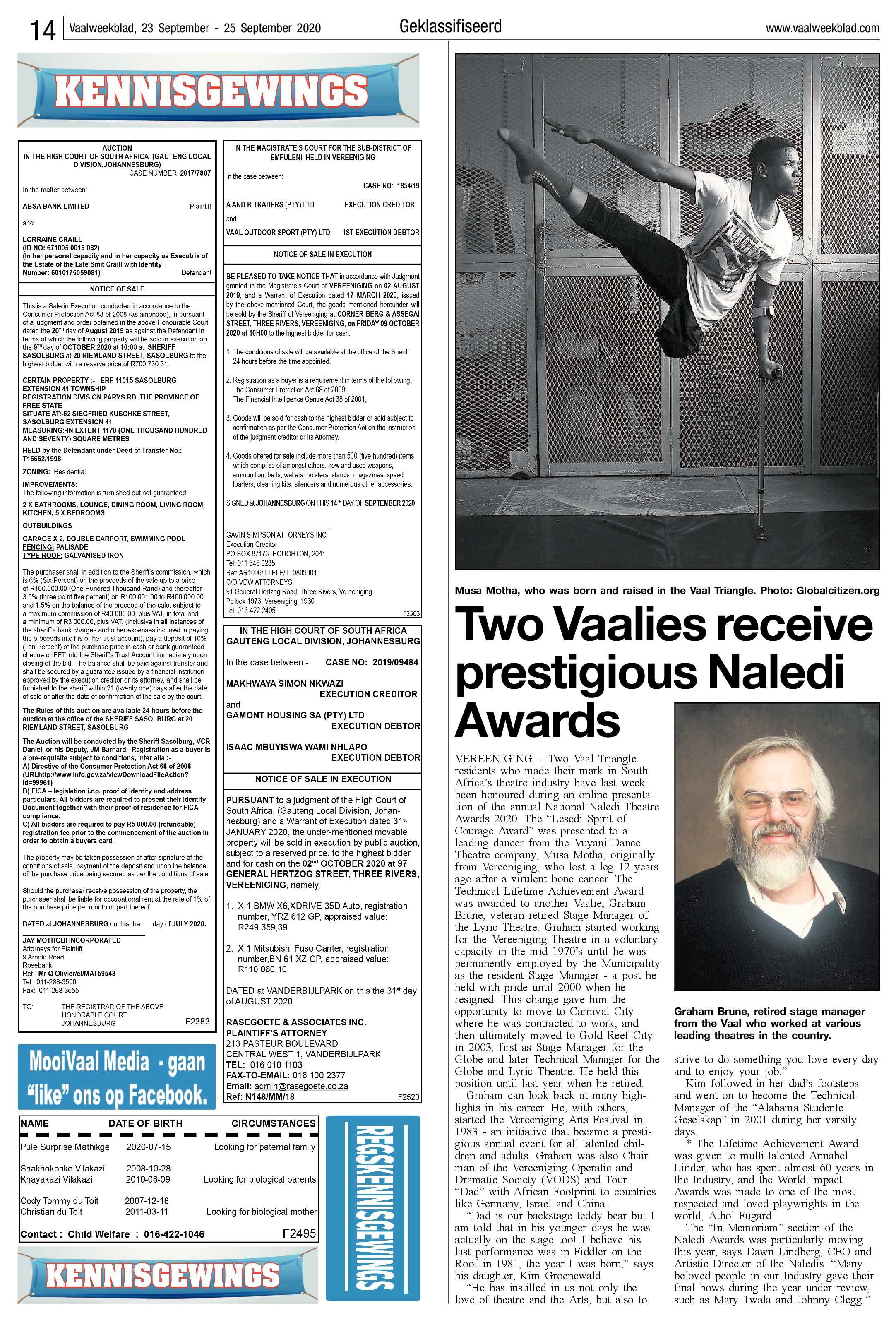 Vaalweekblad 23 September – 25 September 2020 page 14