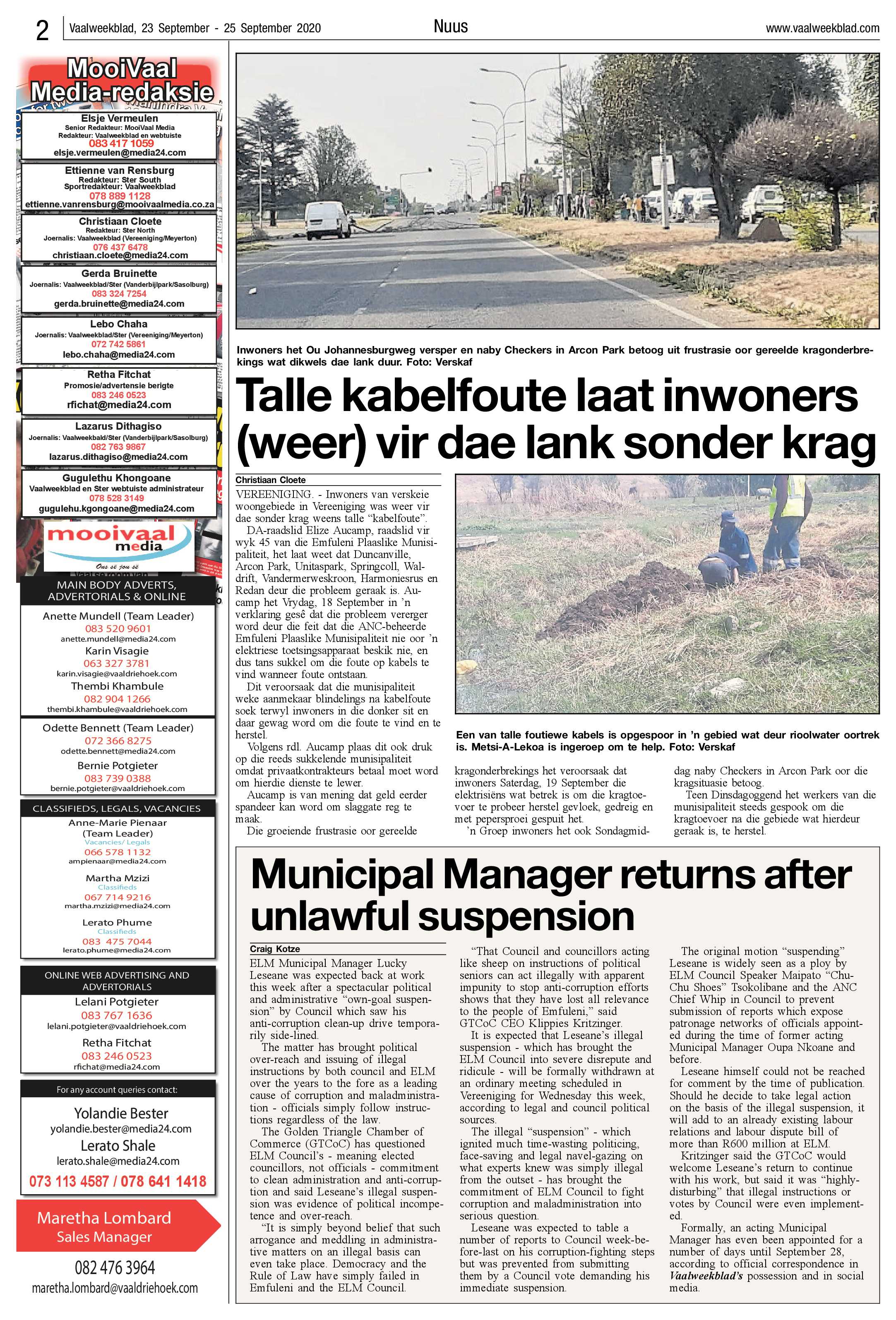 Vaalweekblad 23 September – 25 September 2020 page 2