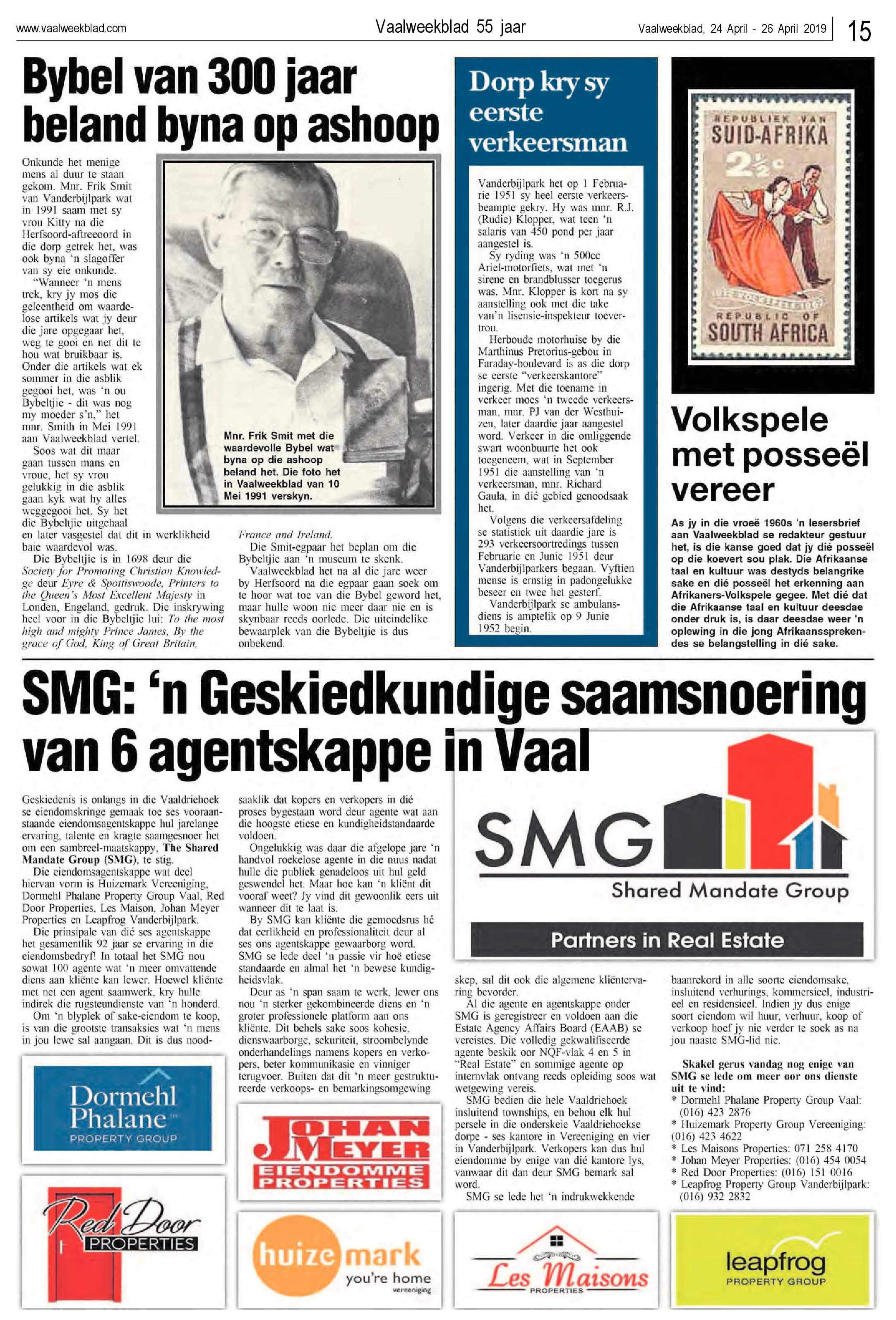 Vaalweekblad 24 – 26 April 2019 page 15