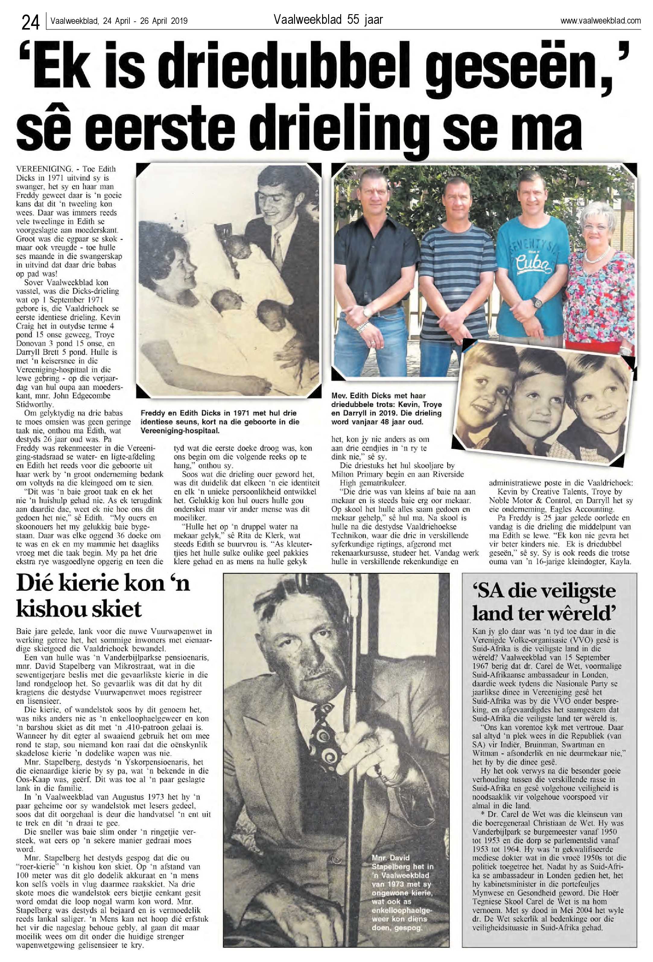 Vaalweekblad 24 – 26 April 2019 page 24