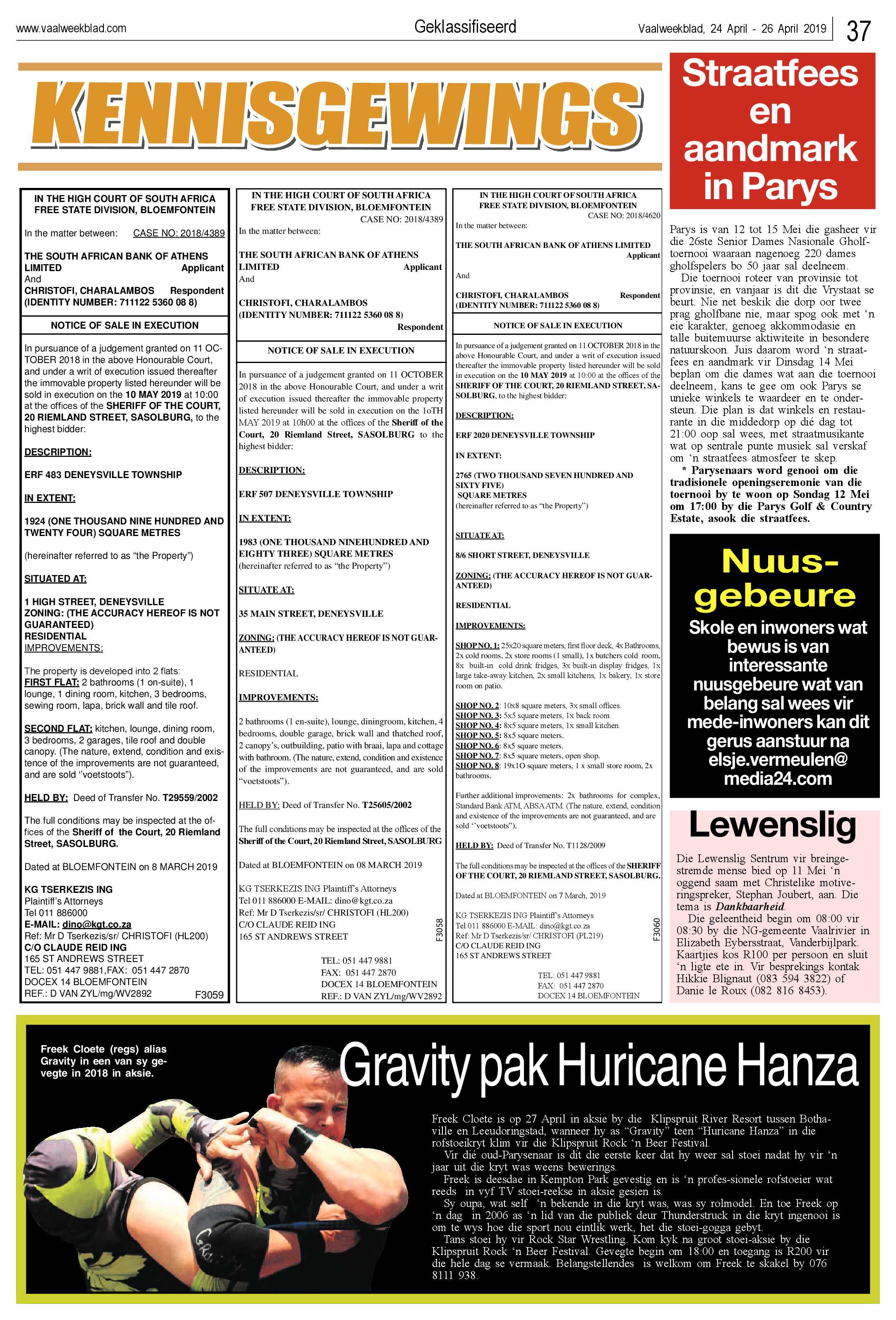 Vaalweekblad 24 – 26 April 2019 page 37