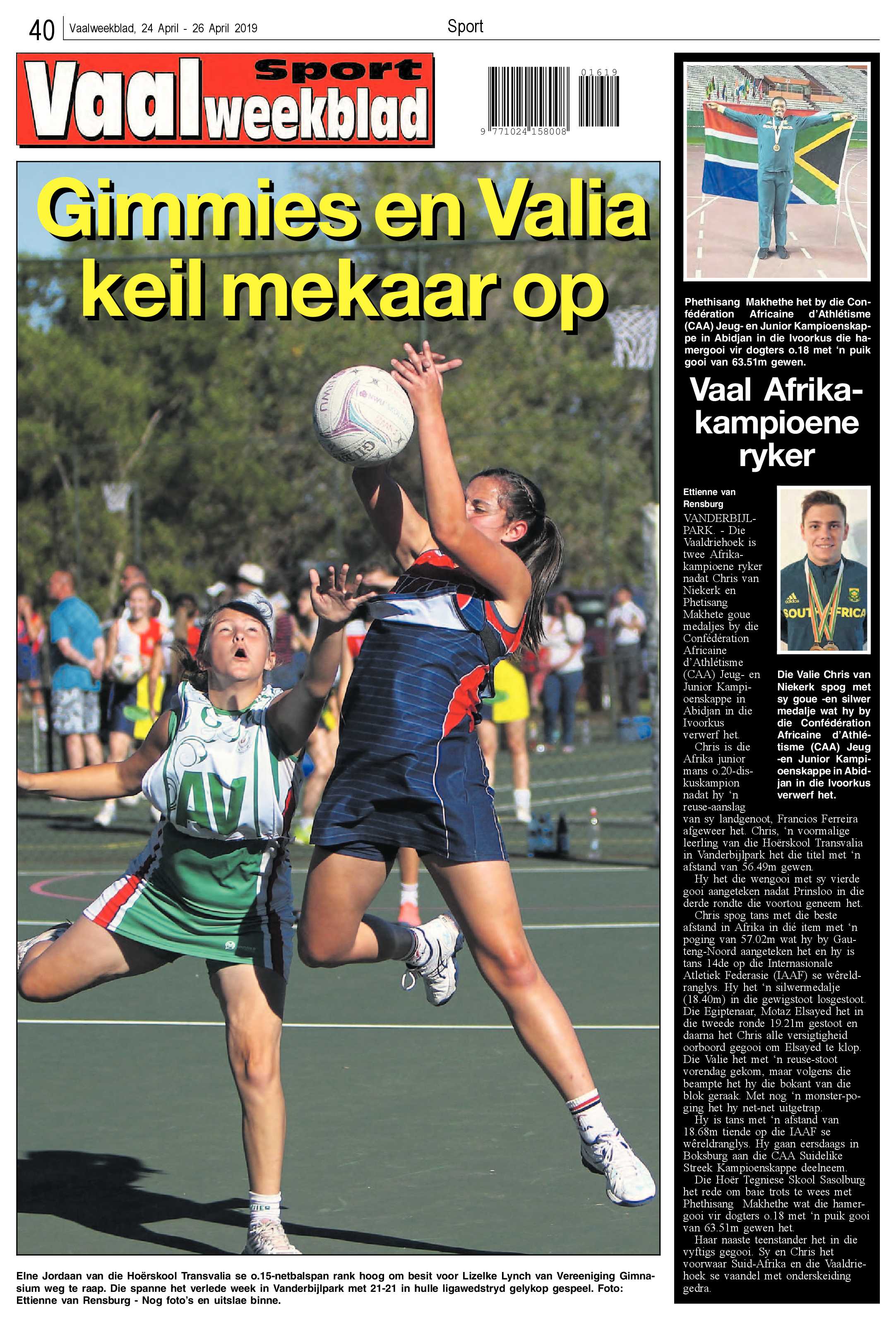 Vaalweekblad 24 – 26 April 2019 page 40