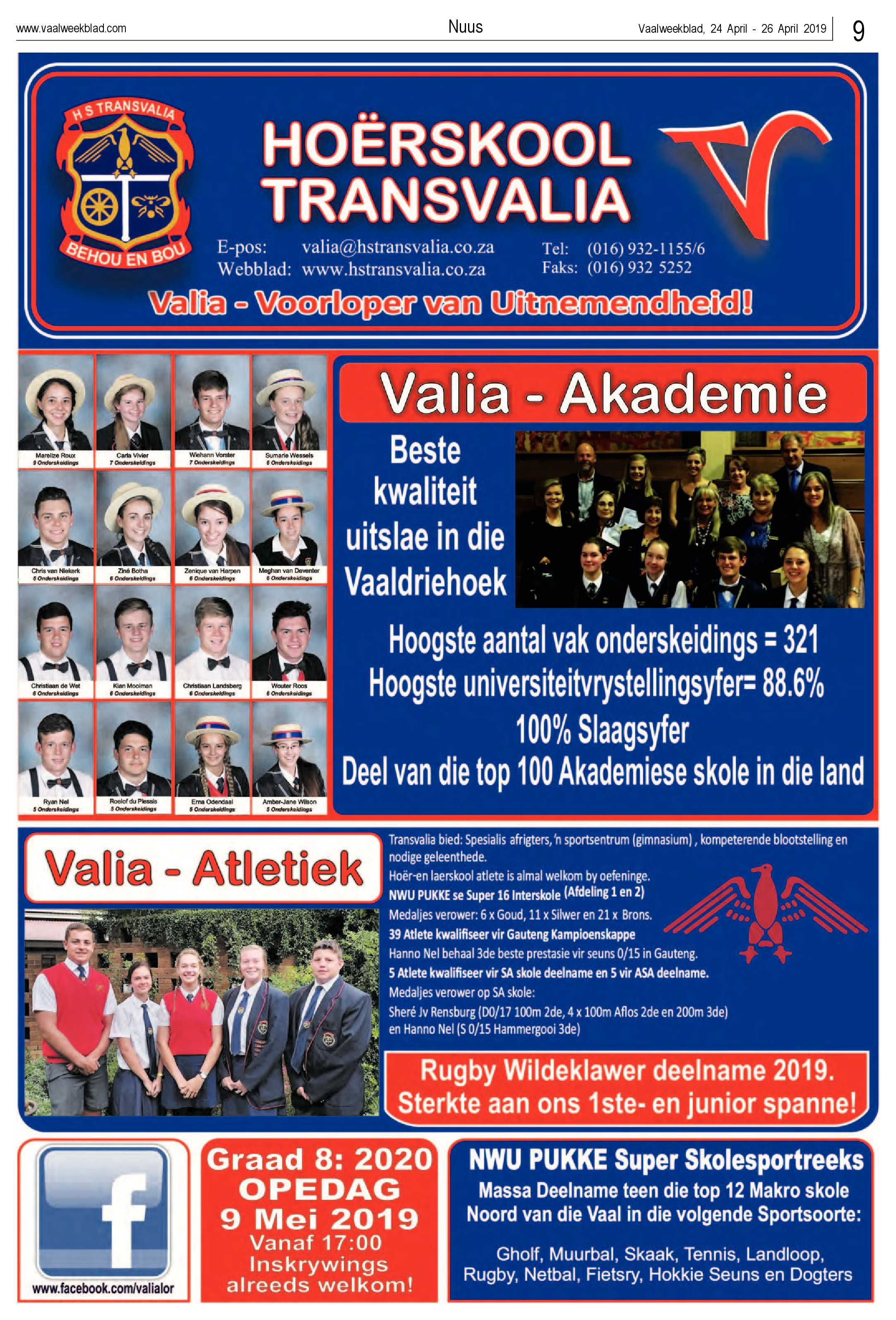 Vaalweekblad 24 – 26 April 2019 page 9
