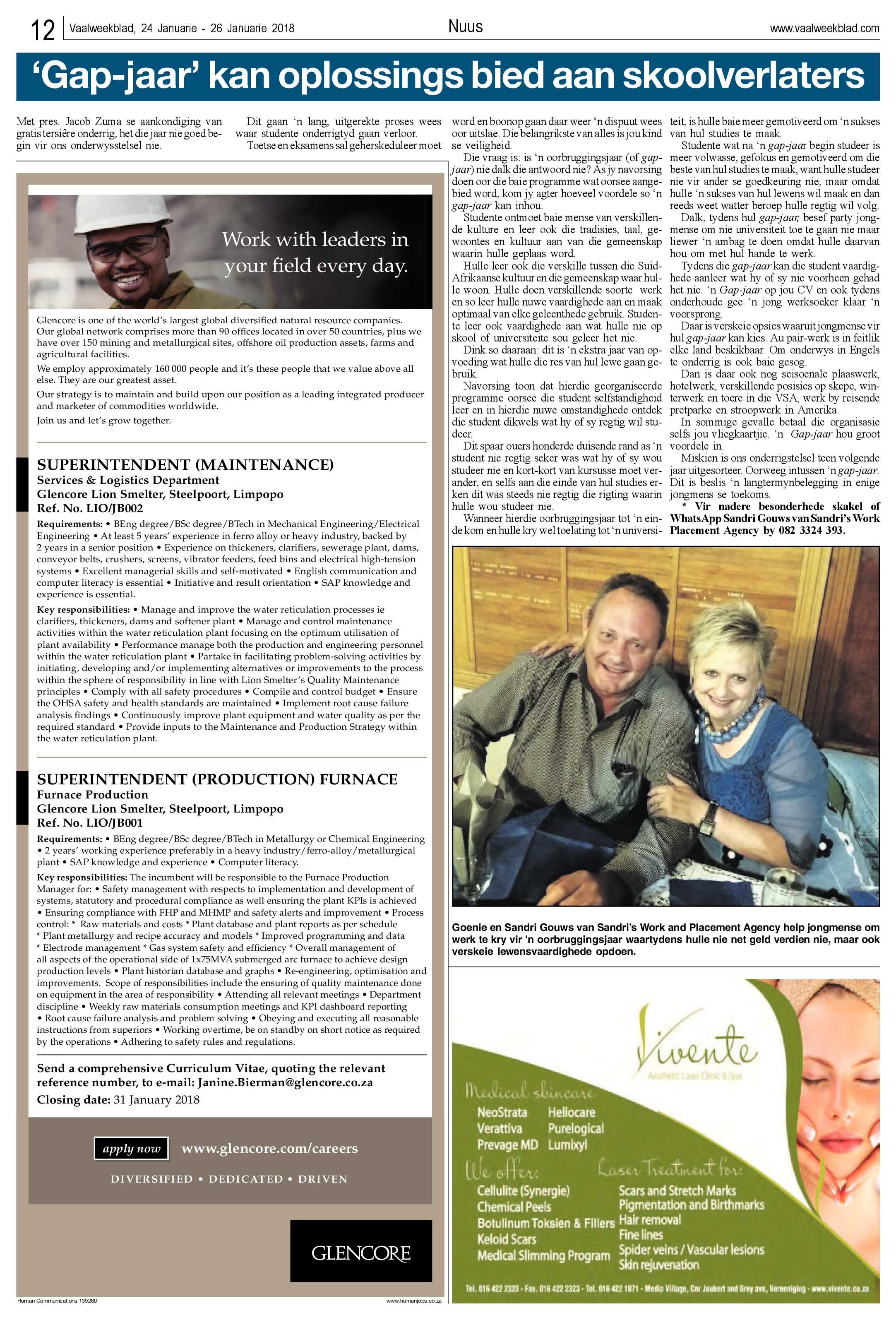 Vaalweekblad 24 – 26 Januarie 2018 page 12