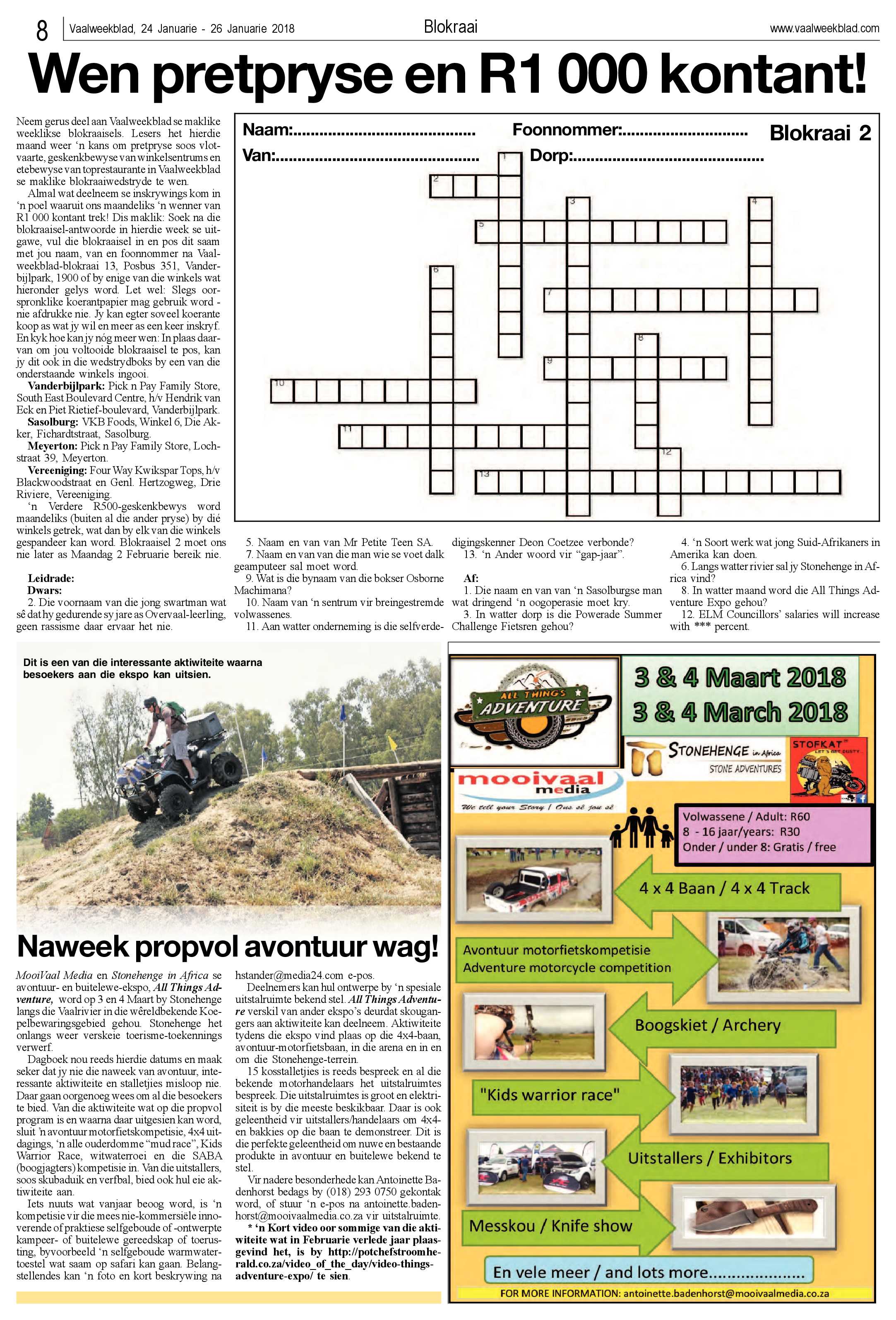 Vaalweekblad 24 – 26 Januarie 2018 page 8